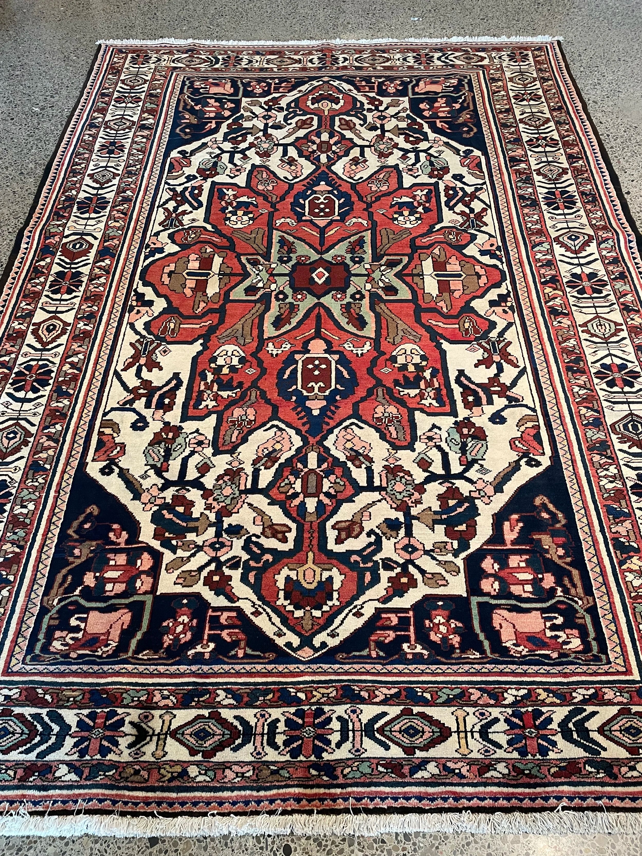 Bakhtiari Wool Rug (7x10)