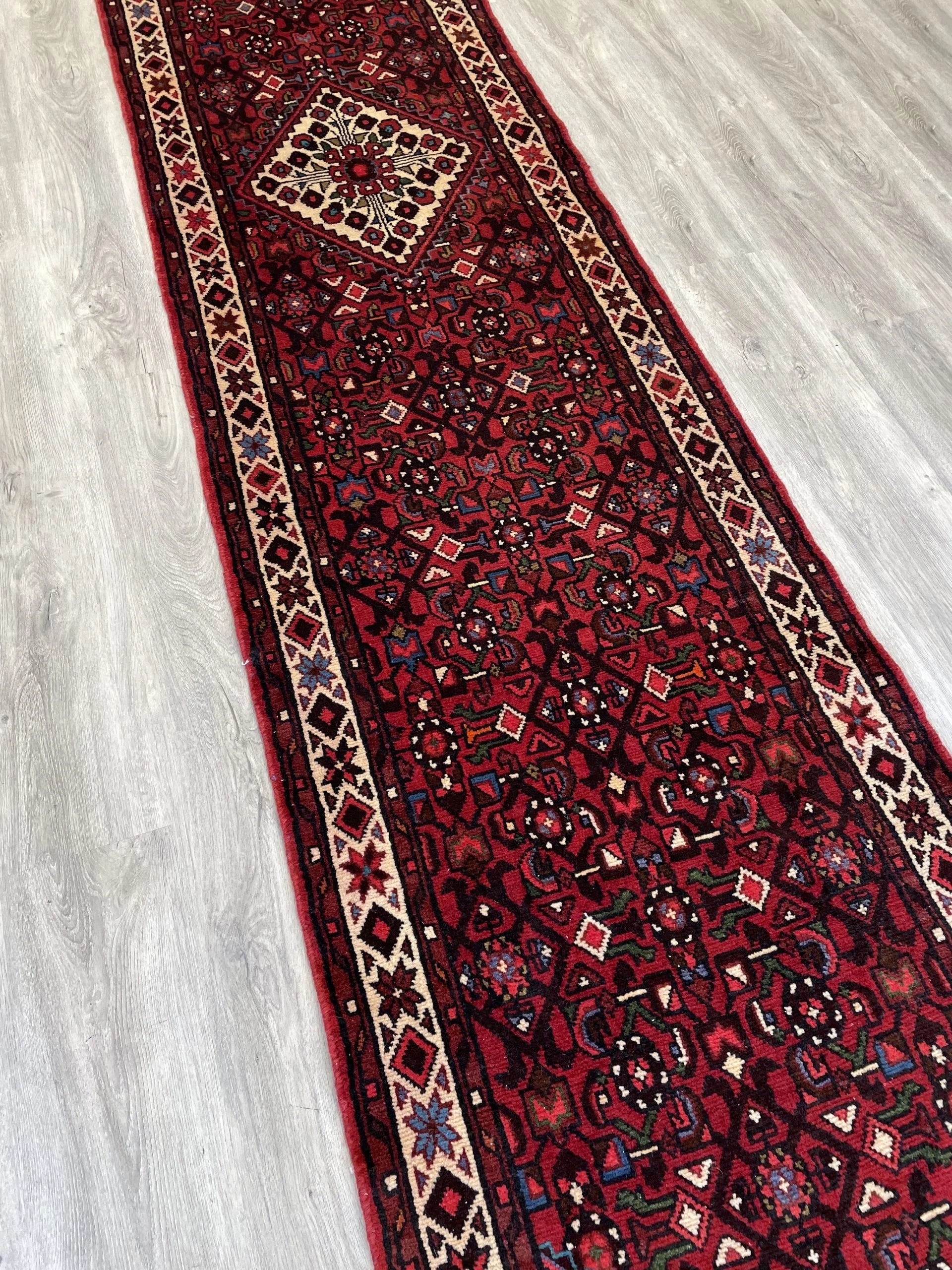 Tribal Wool Runner Rug (2'4" x 12'6")
