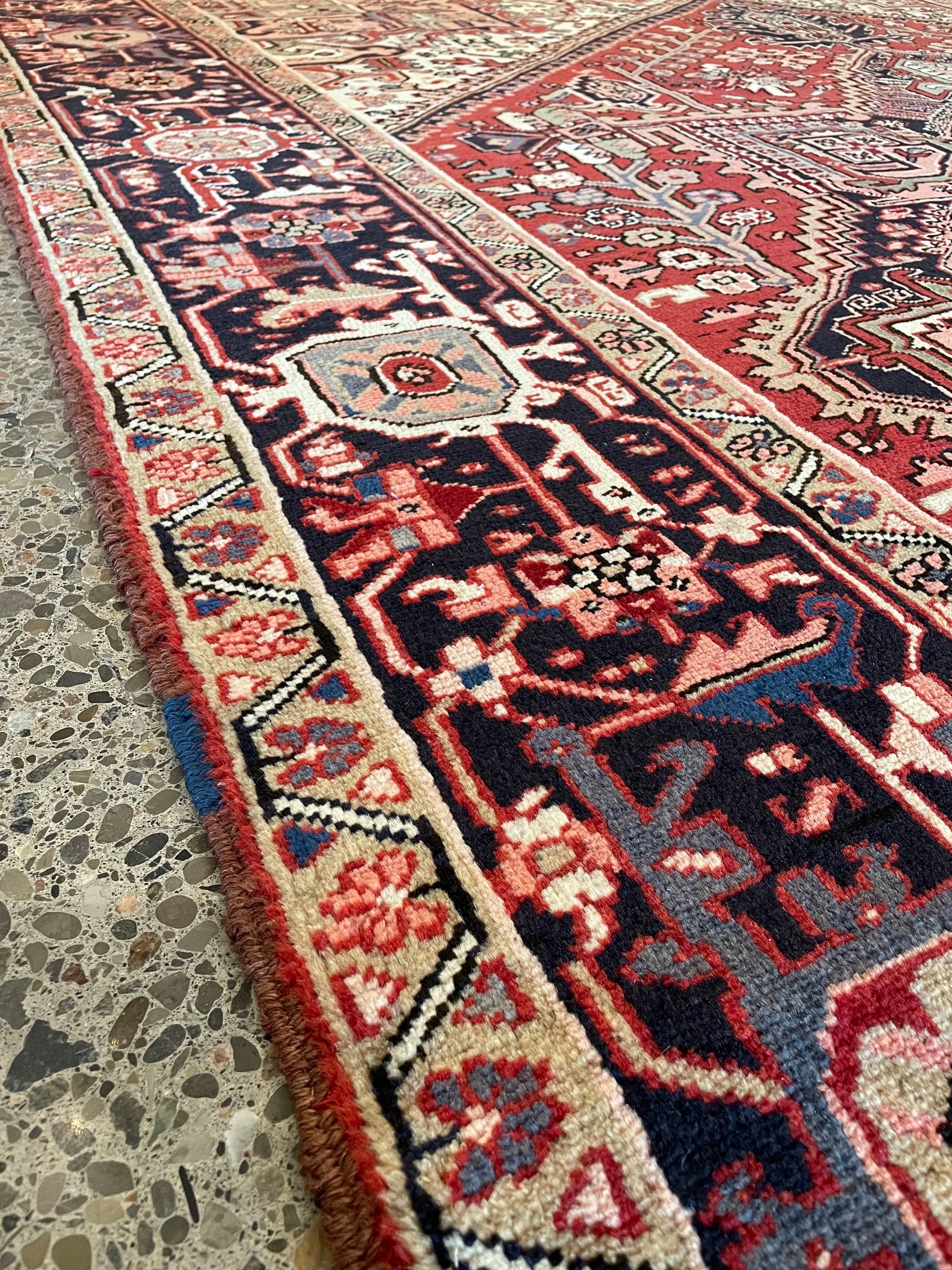 Wool Heriz Rug (8'4" x 10'9")