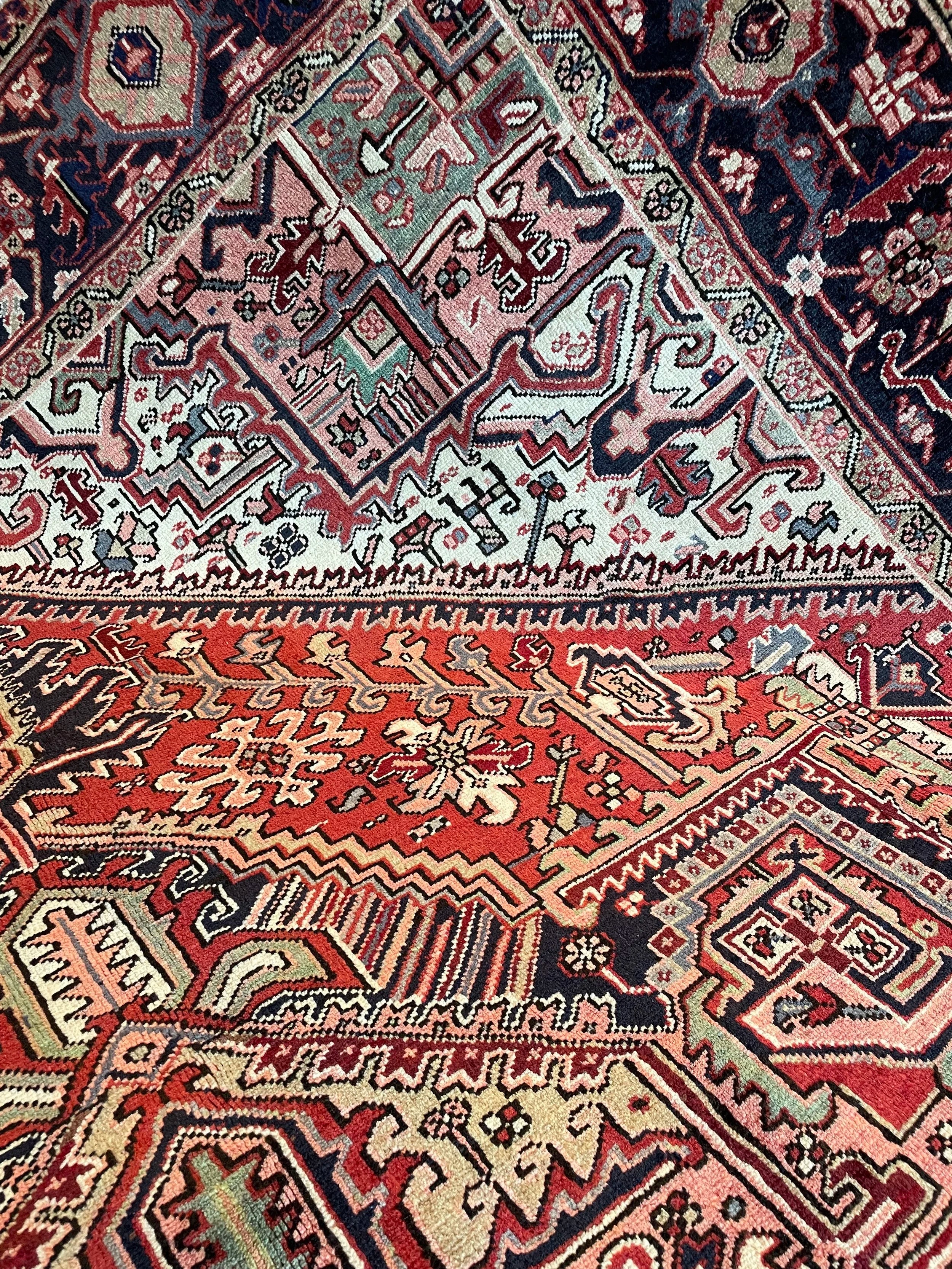 Wool Heriz Rug (8'4" x 10'9")