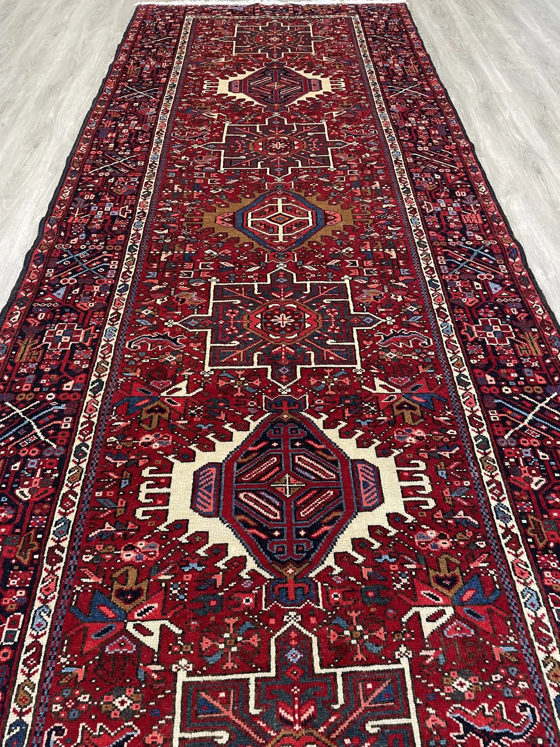 Karajeh Tribal Wool Rug Runner (4'10" x 13'1")