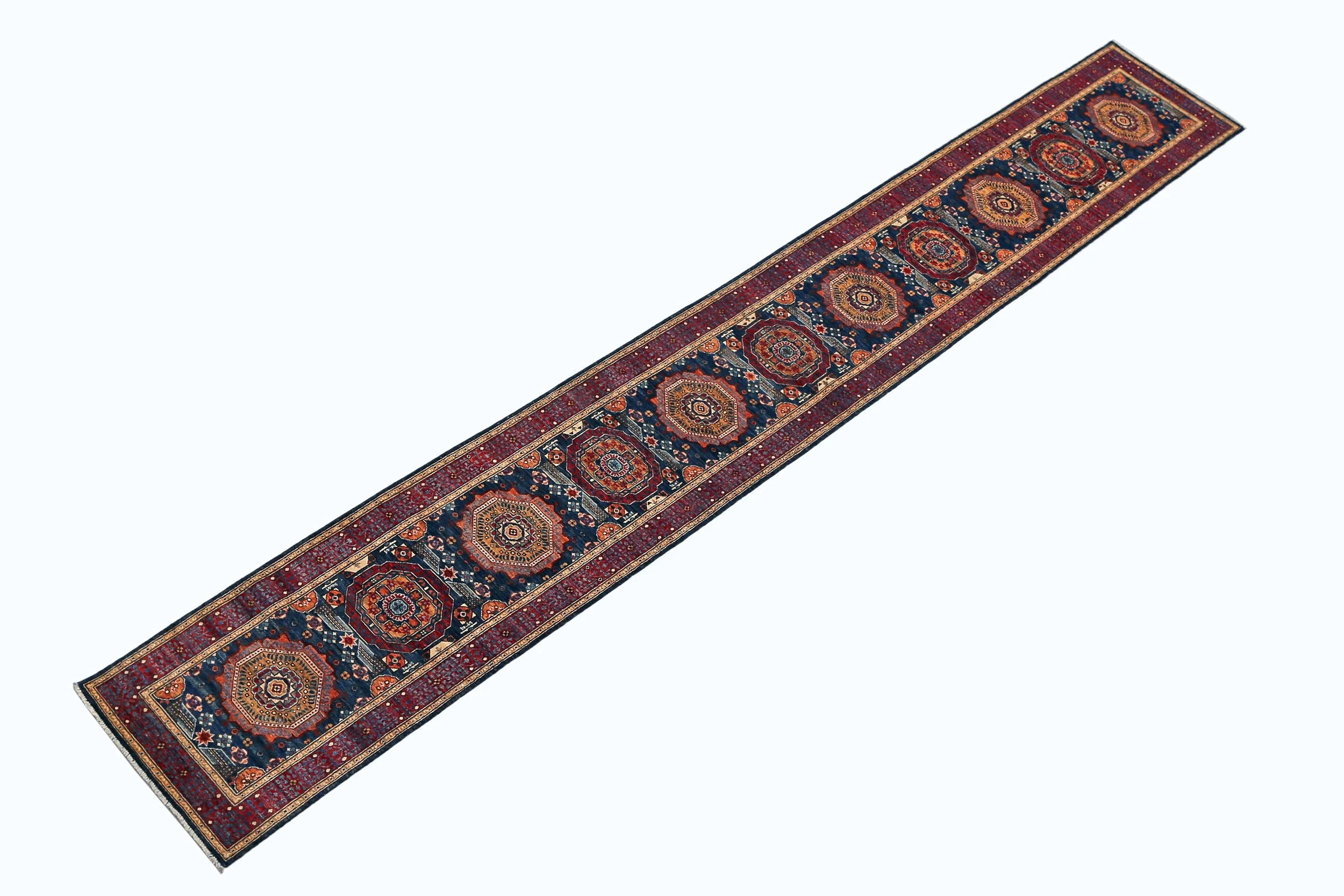 Mamluk Wool Rug Runner (2'9" x 19'6")