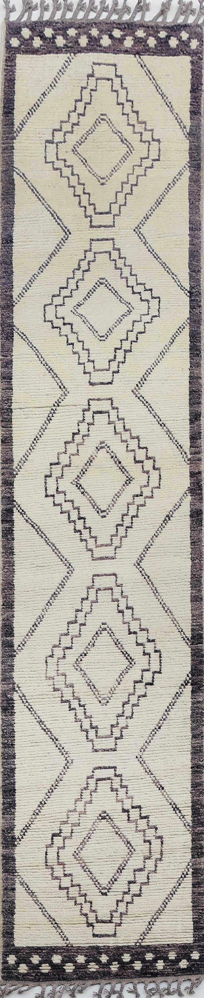 Moroccan-Style Wool Runner Rug (2'7" x 12'5")