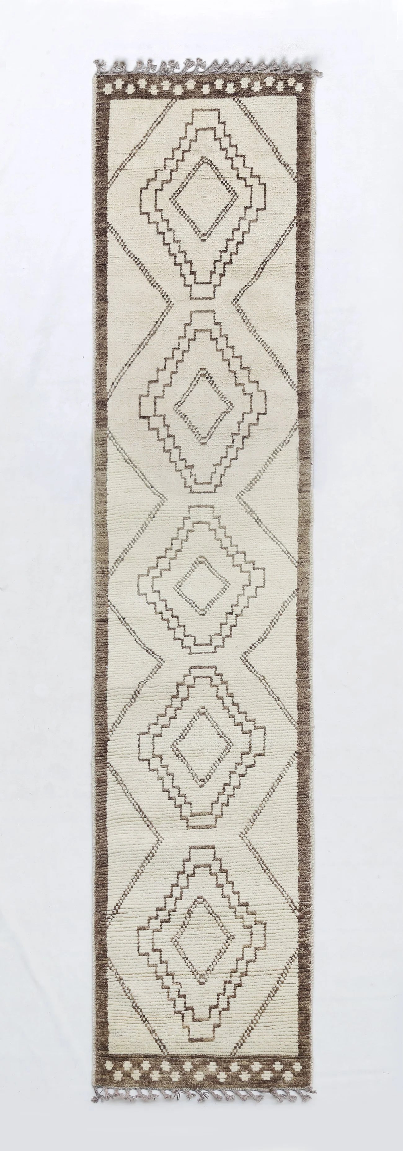 Moroccan-Style Wool Rug Runner (2'7" x 12'0")