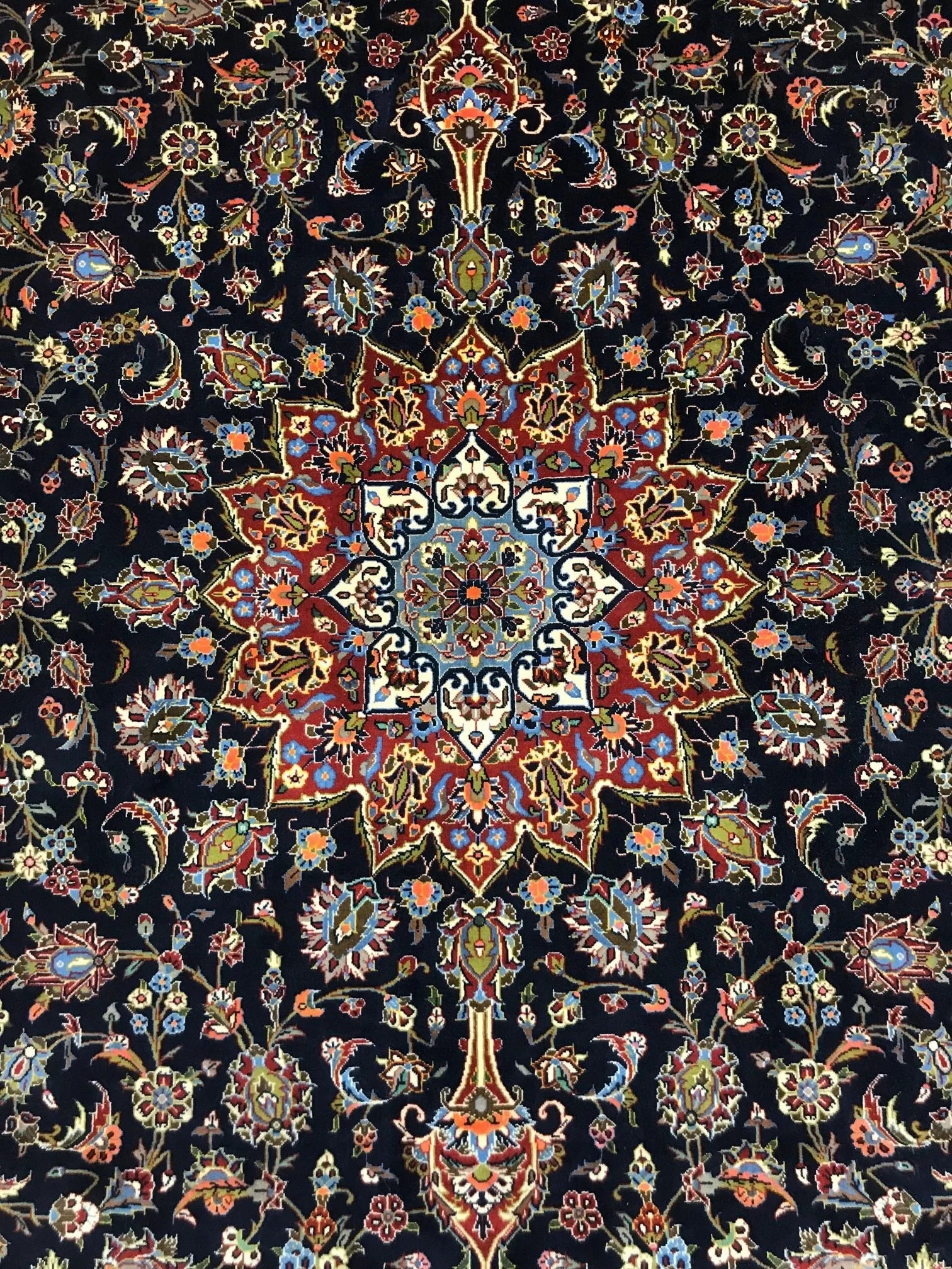 Kashan Kurk Wool Rug (10'1" x 13'9")