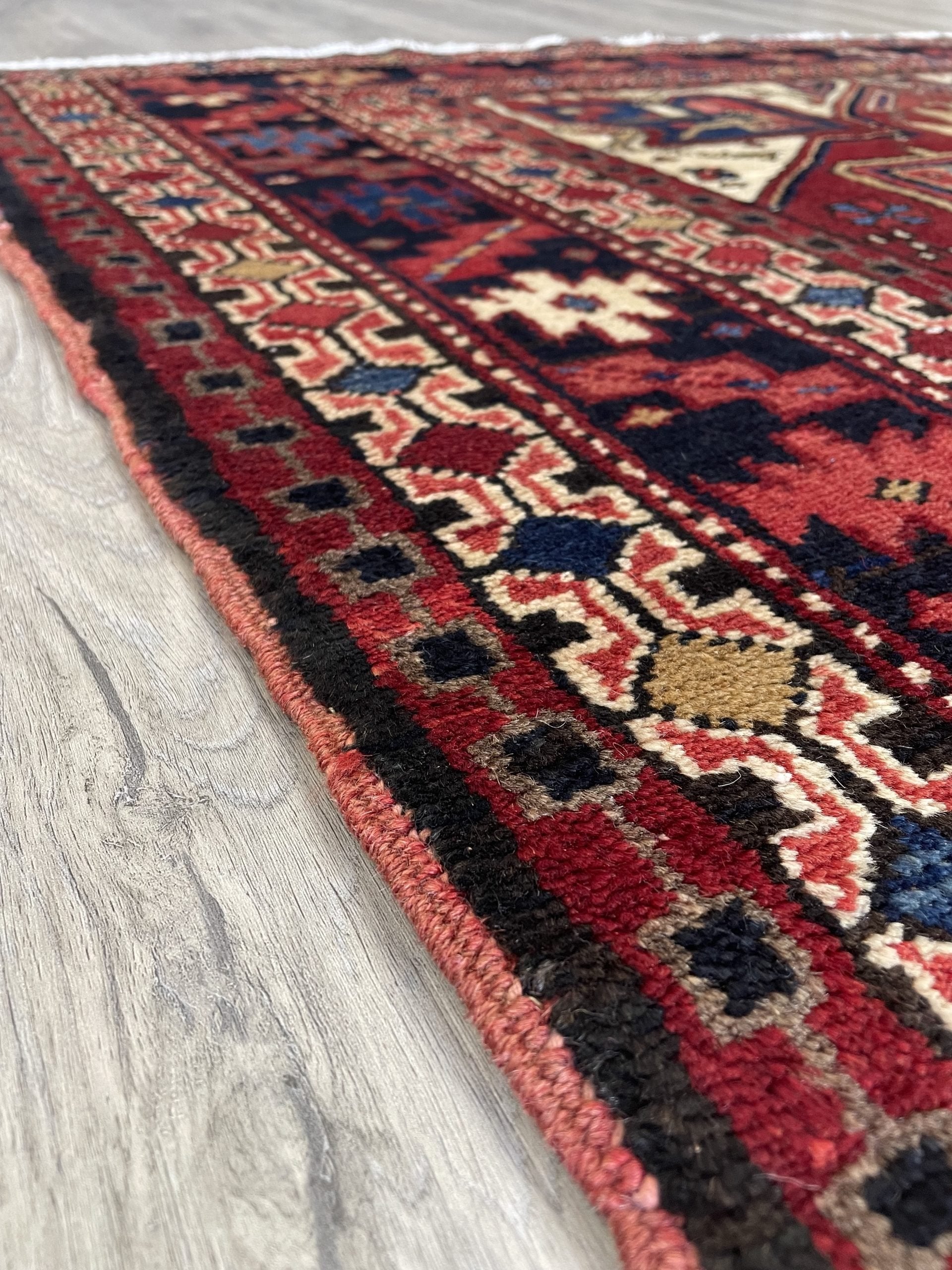 Karajeh Wool Runner Rug (4'9" x 14'2")