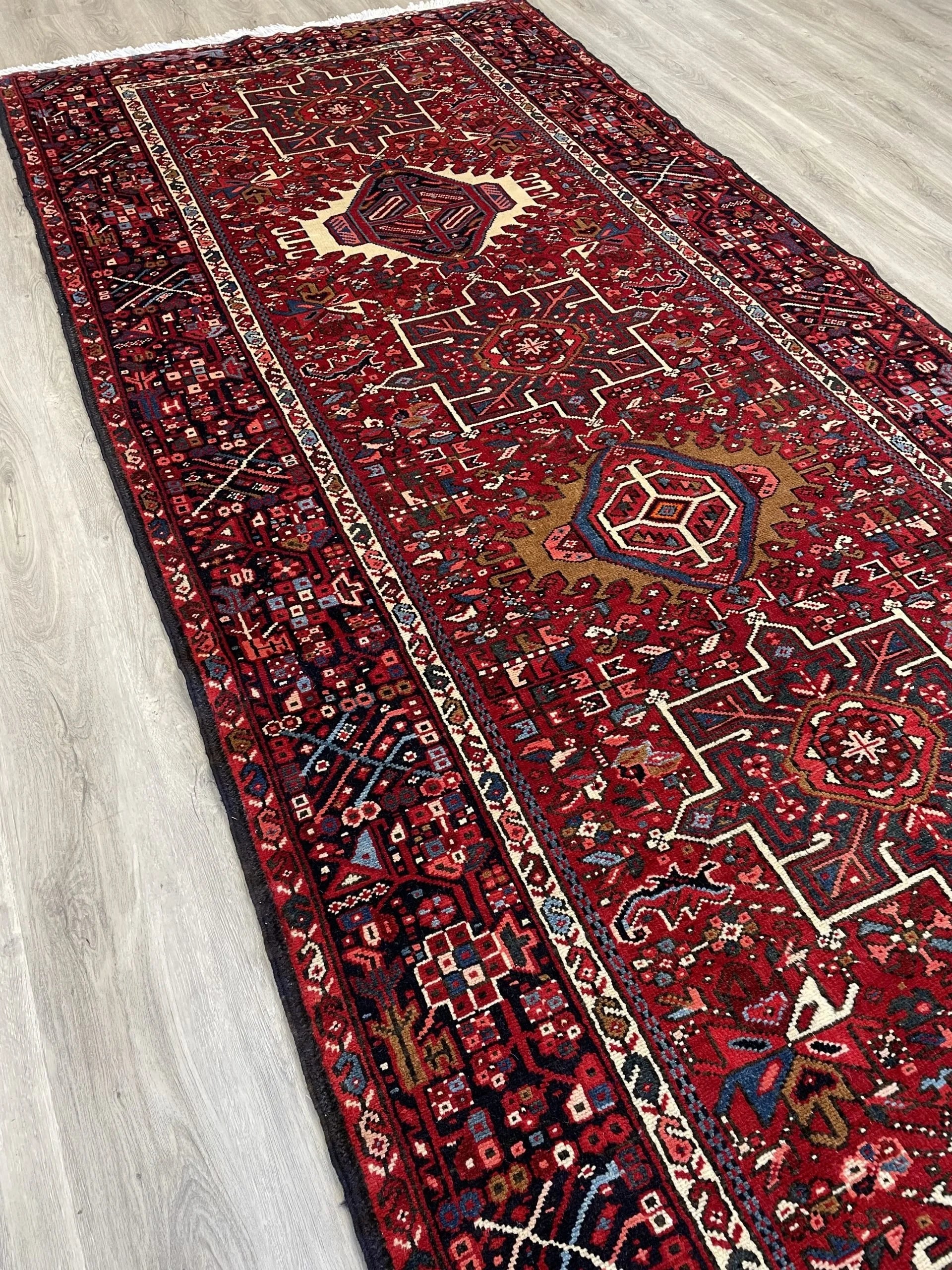 Karajeh Tribal Wool Rug Runner (4'10" x 13'1")