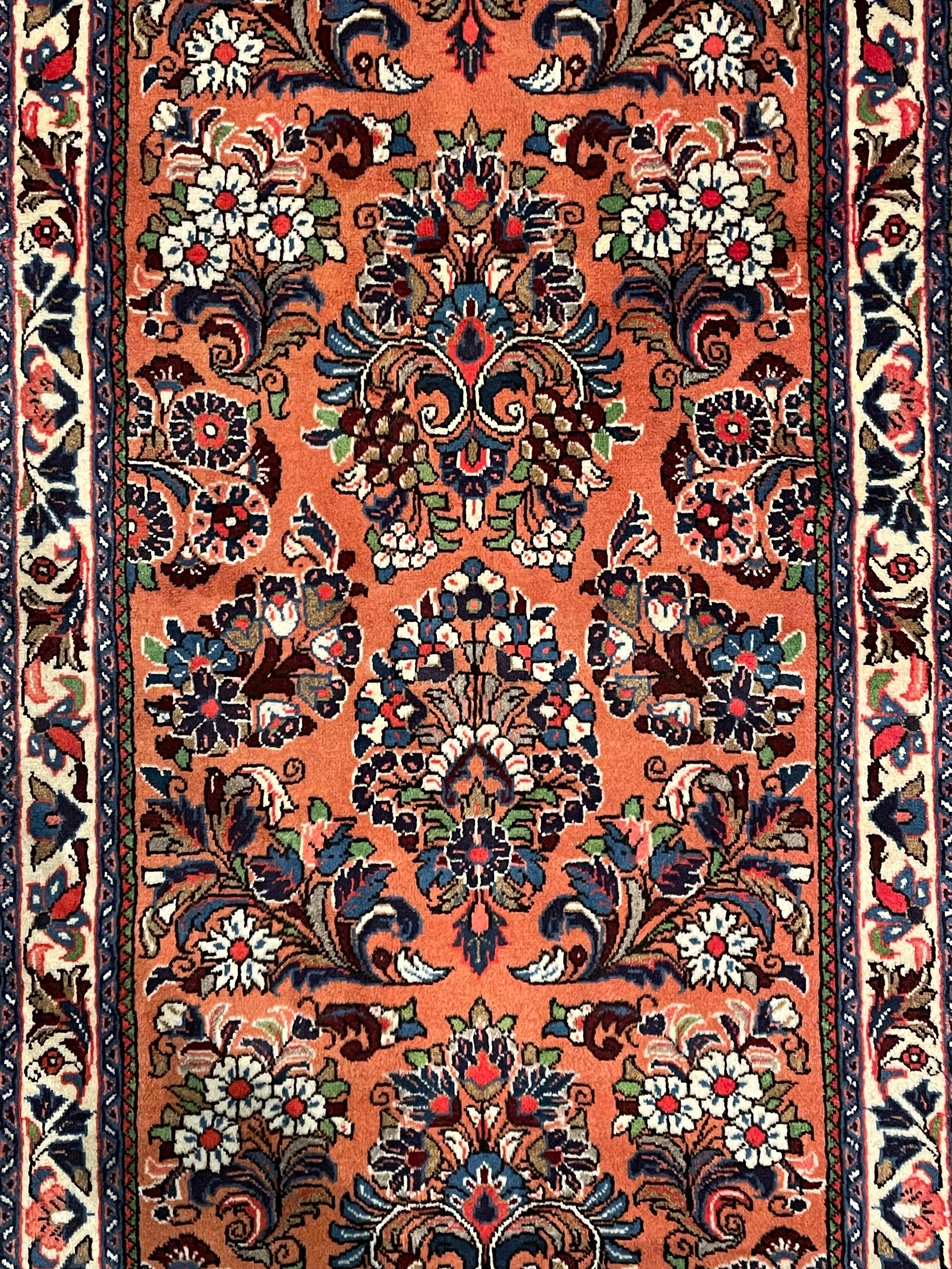 Sarough Wool Runner Rug (2'7" x 13'7")