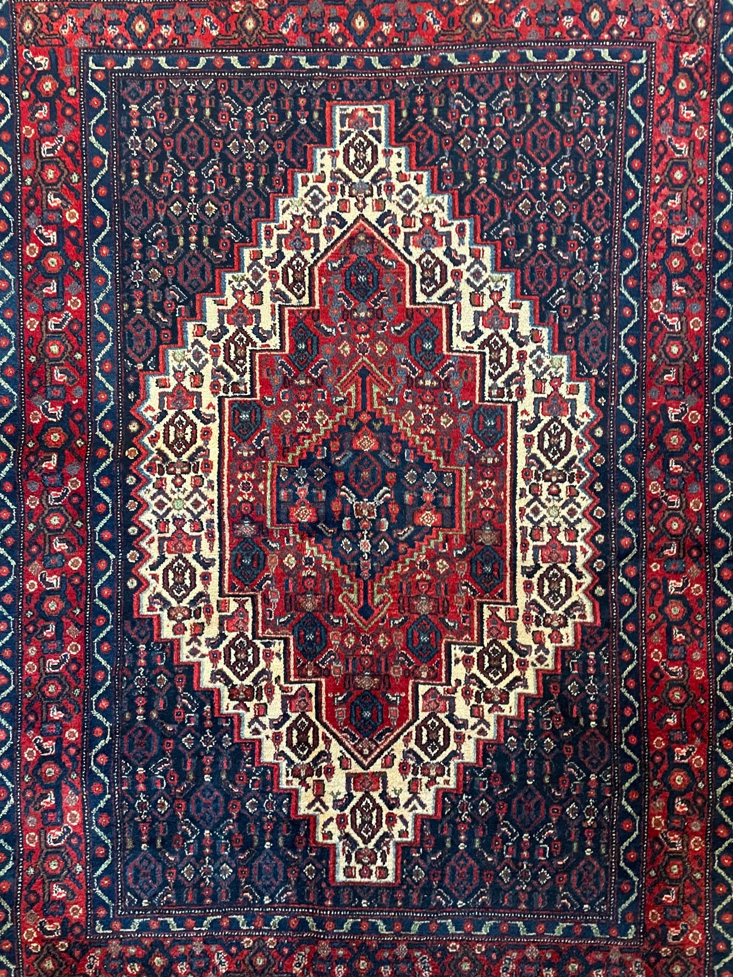 Senneh Wool Rug (3'9" x 5'2")