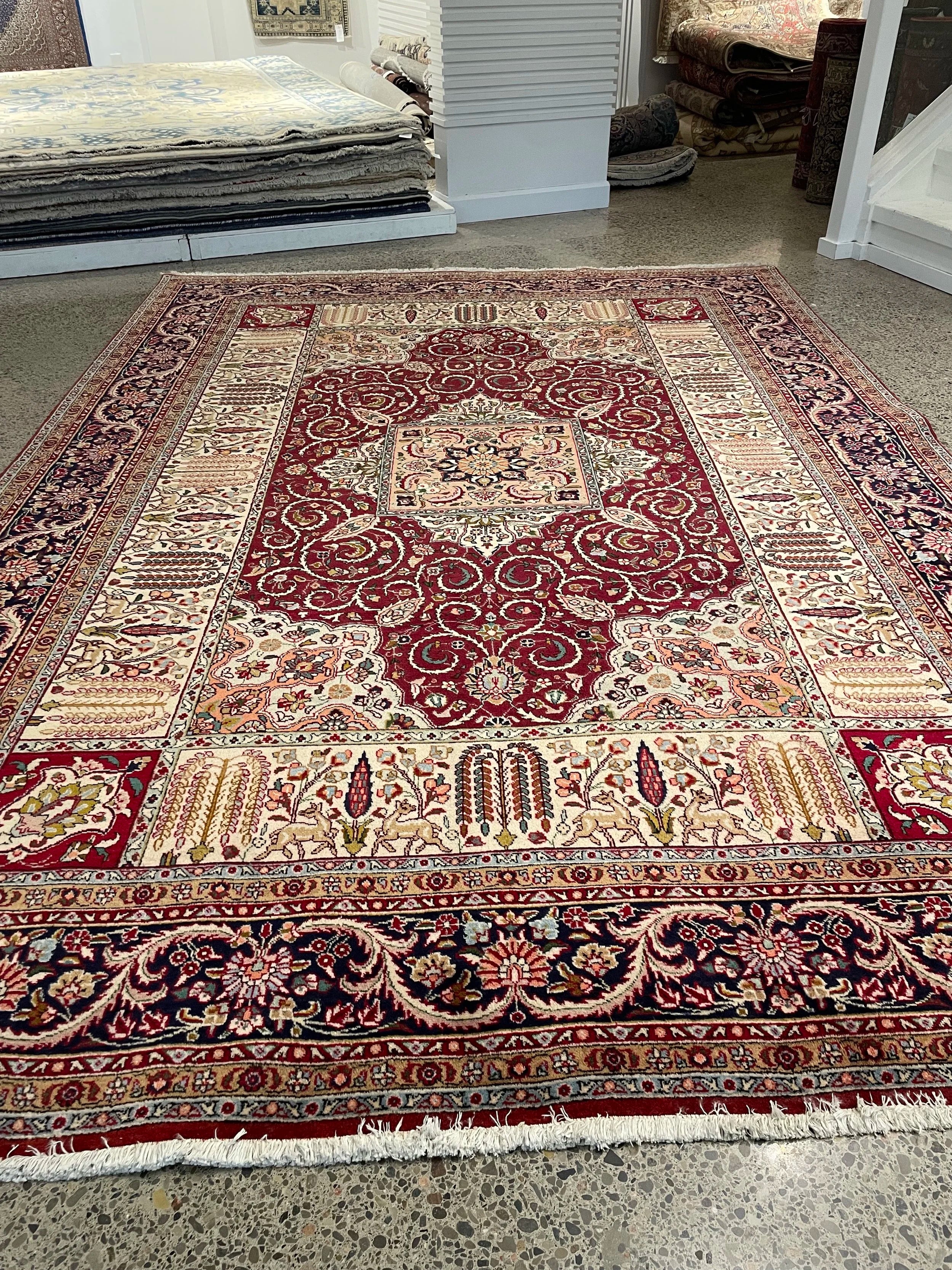Wool Tabriz Rug (8'4" x 11'7")