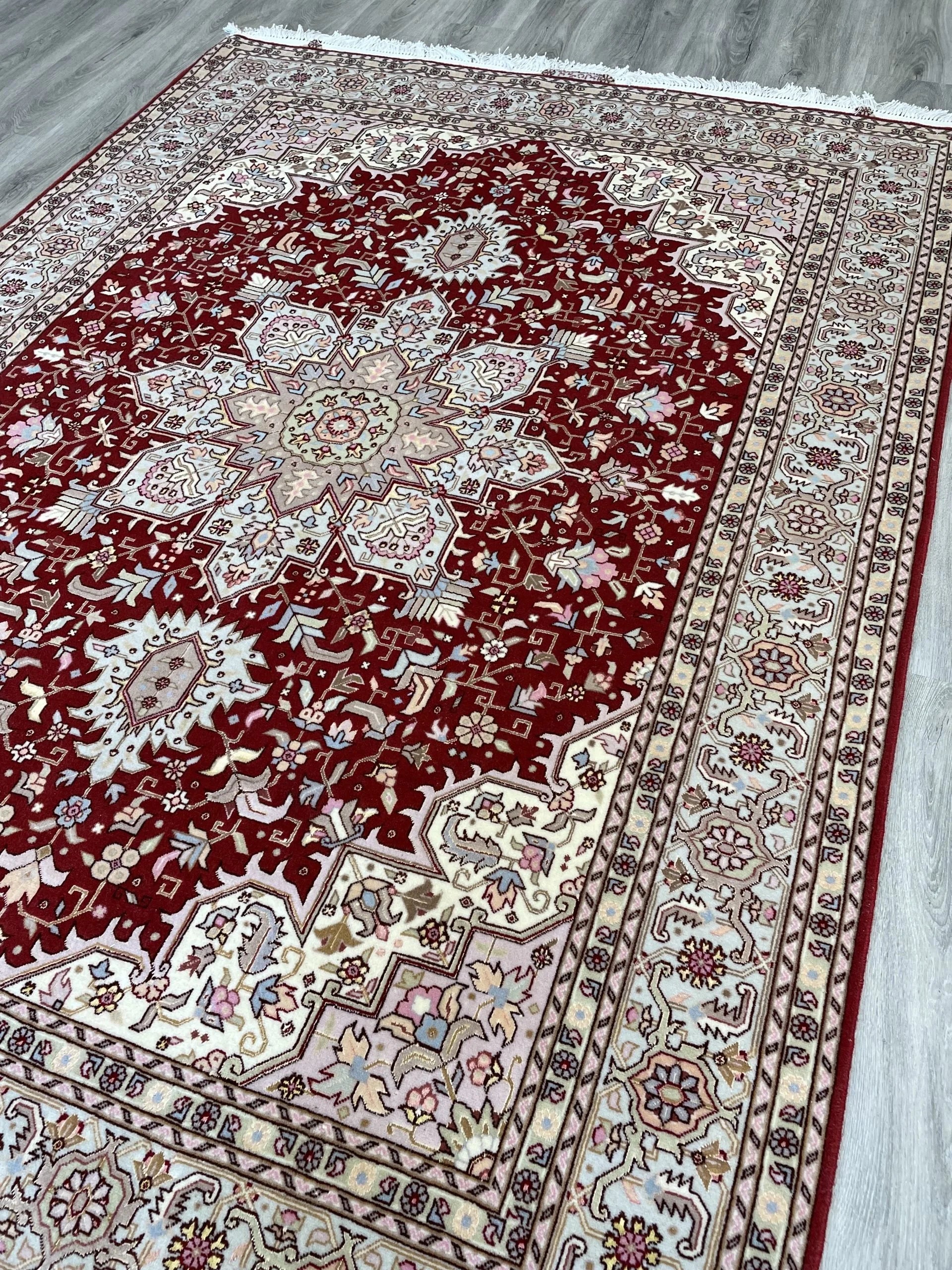 Tabriz Wool & Silk Rug (5'0" x 6'10")