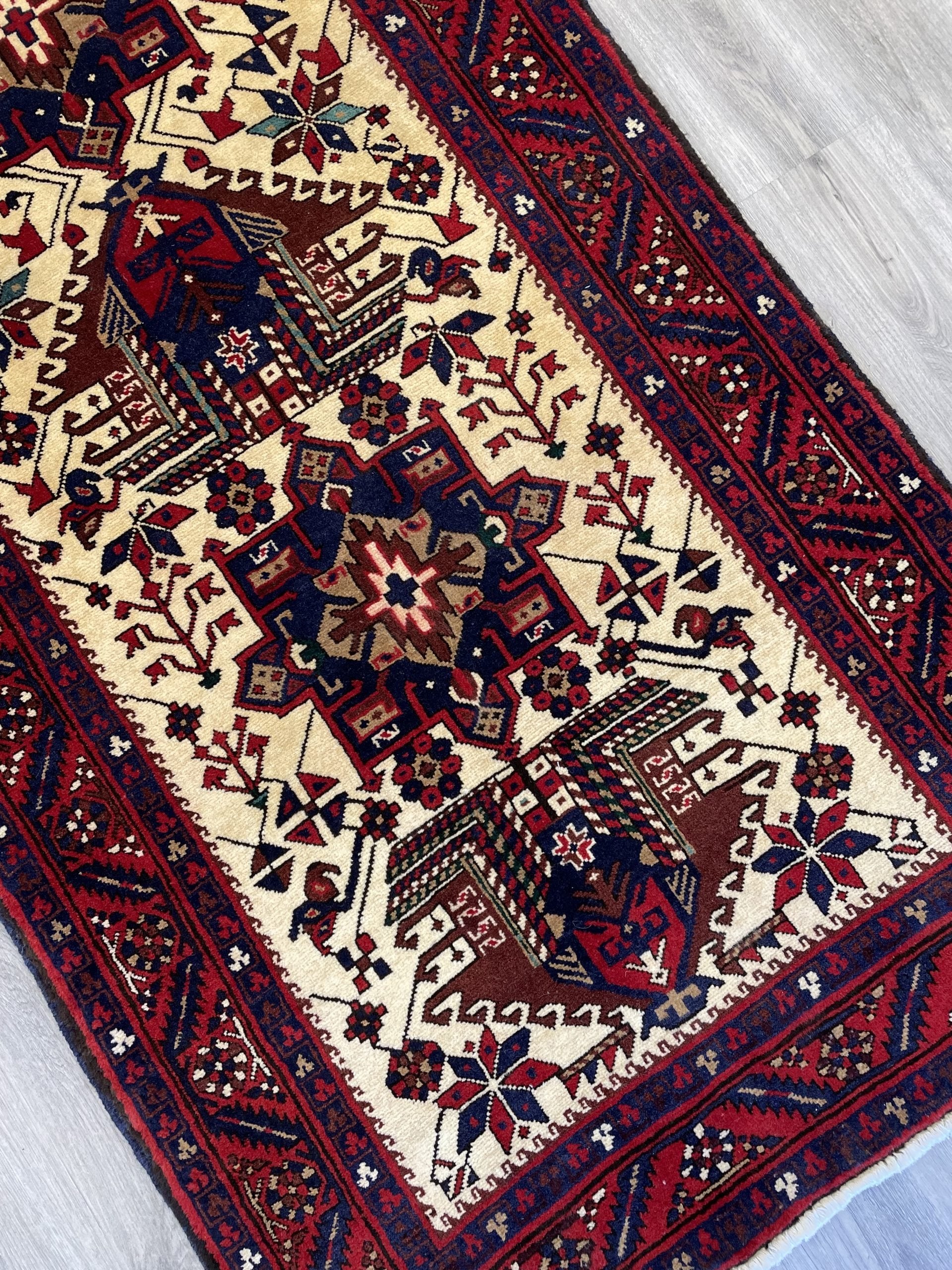 Karajeh Tribal Wool Rug Runner (3'3" x 14'5")