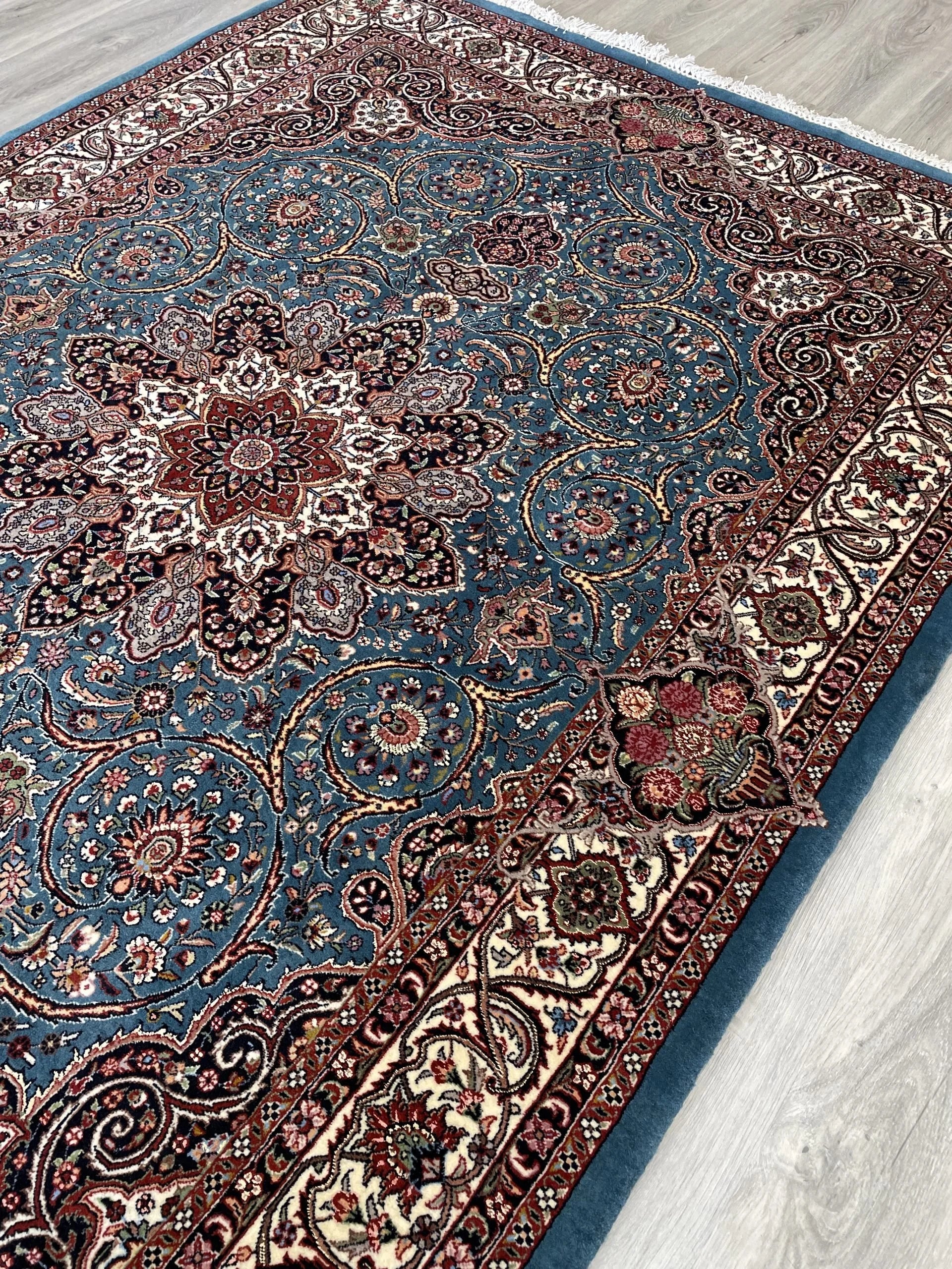 Bijar Wool & Silk Rug (5'0" x 7'0")
