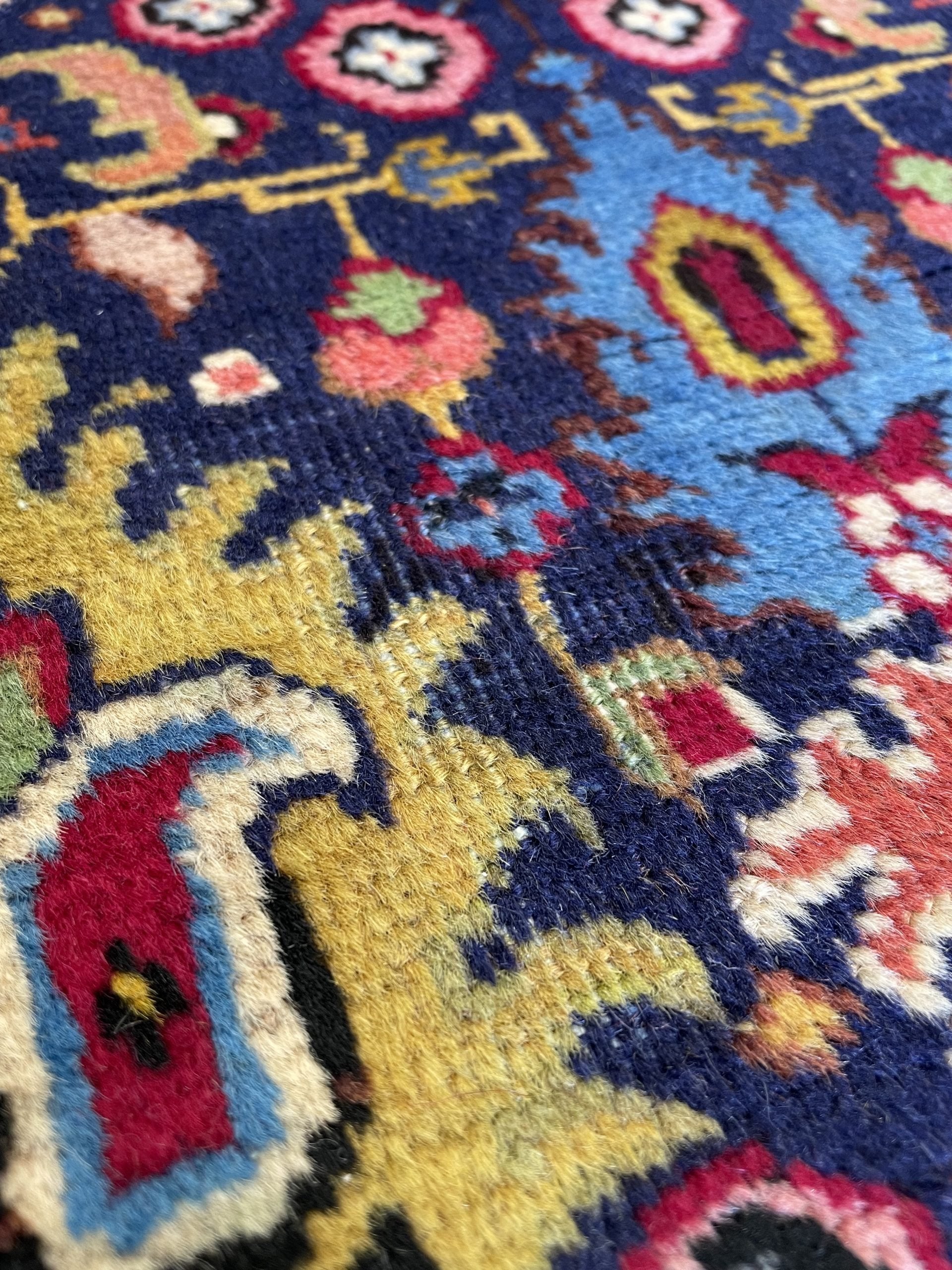 Vintage Tabriz Runner Rug (3'6" x 12'10")
