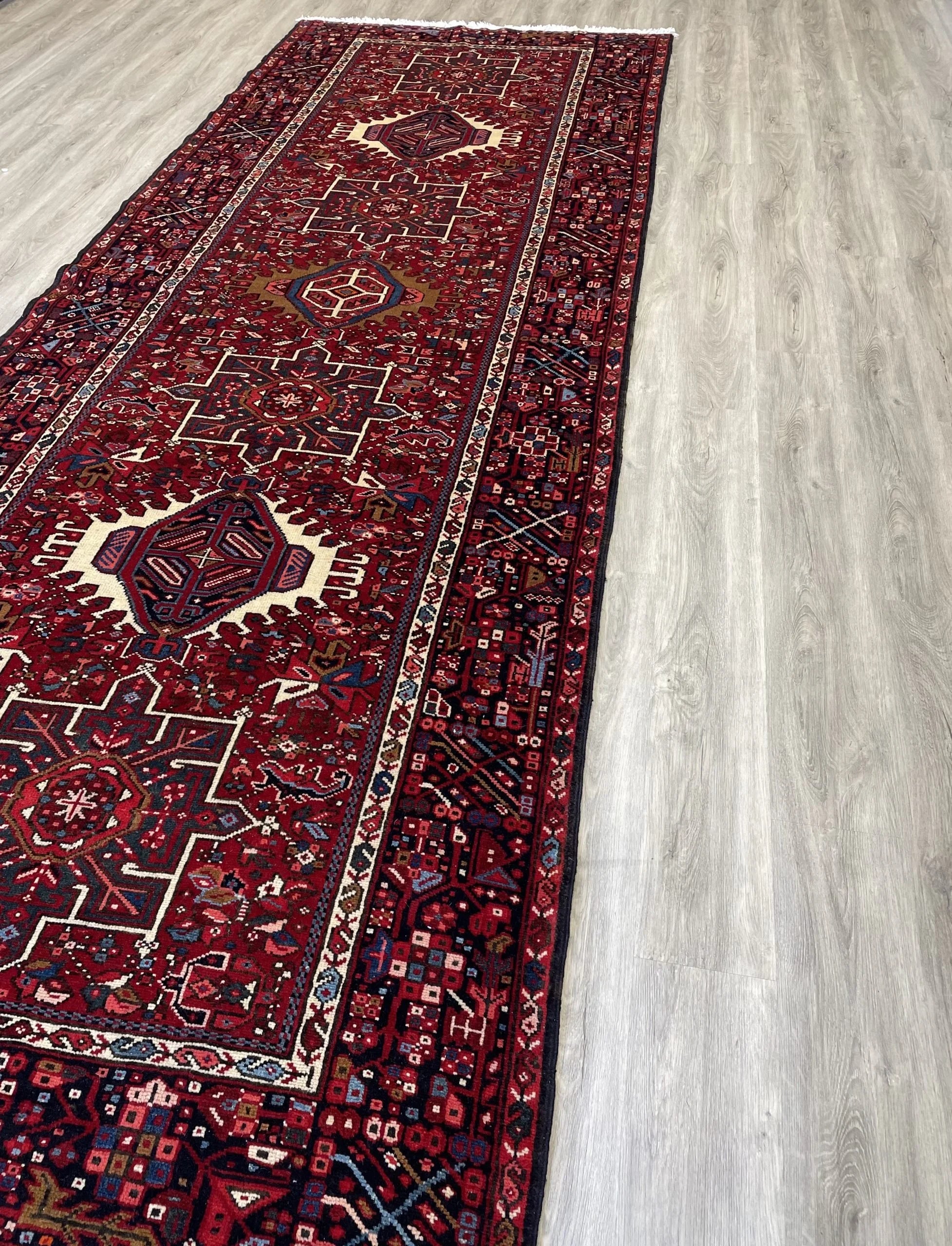 Karajeh Tribal Wool Rug Runner (4'10" x 13'1")