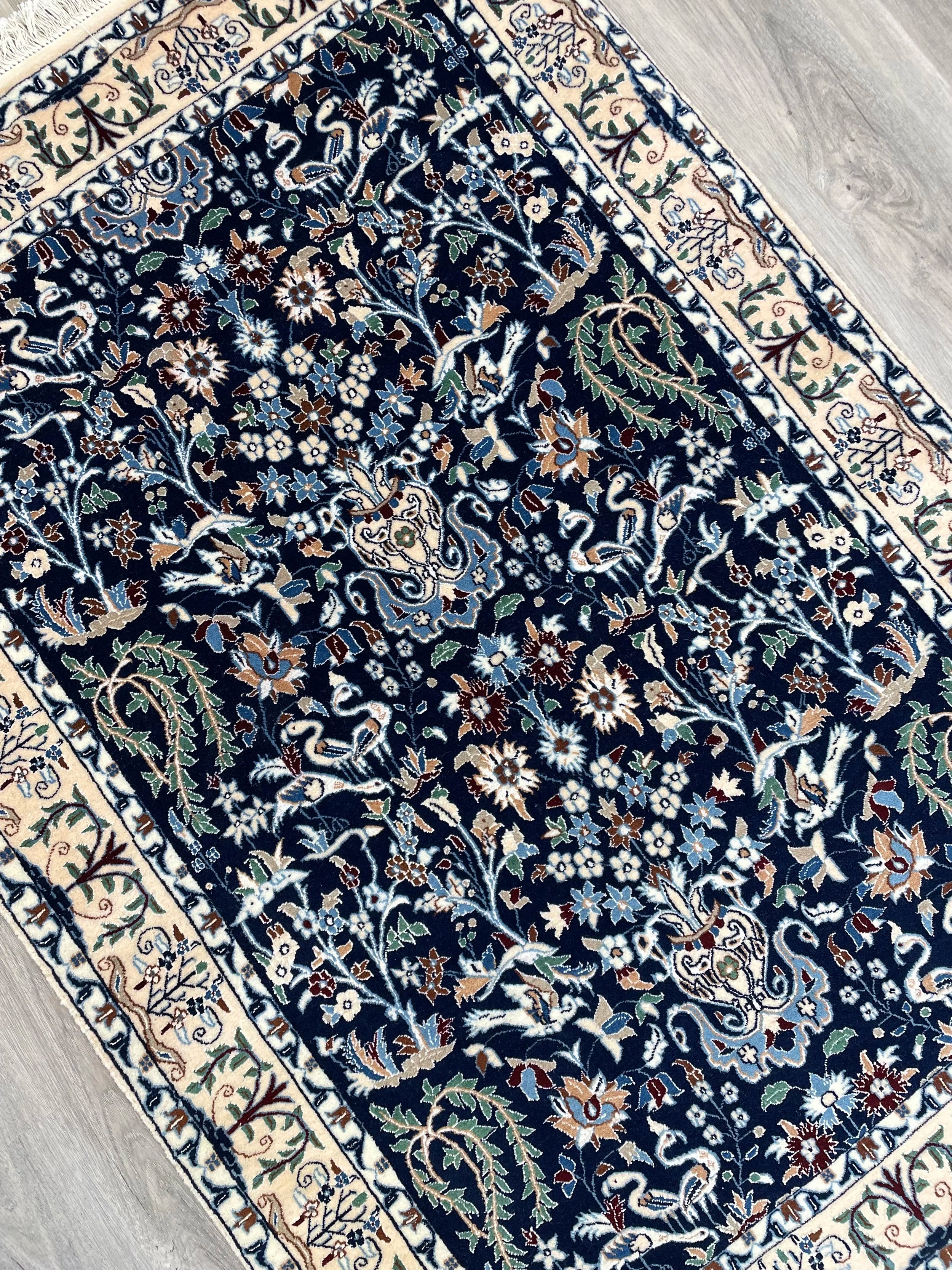 Naeen 6 Ply Wool & Silk Rug (3'3" x 4'8")