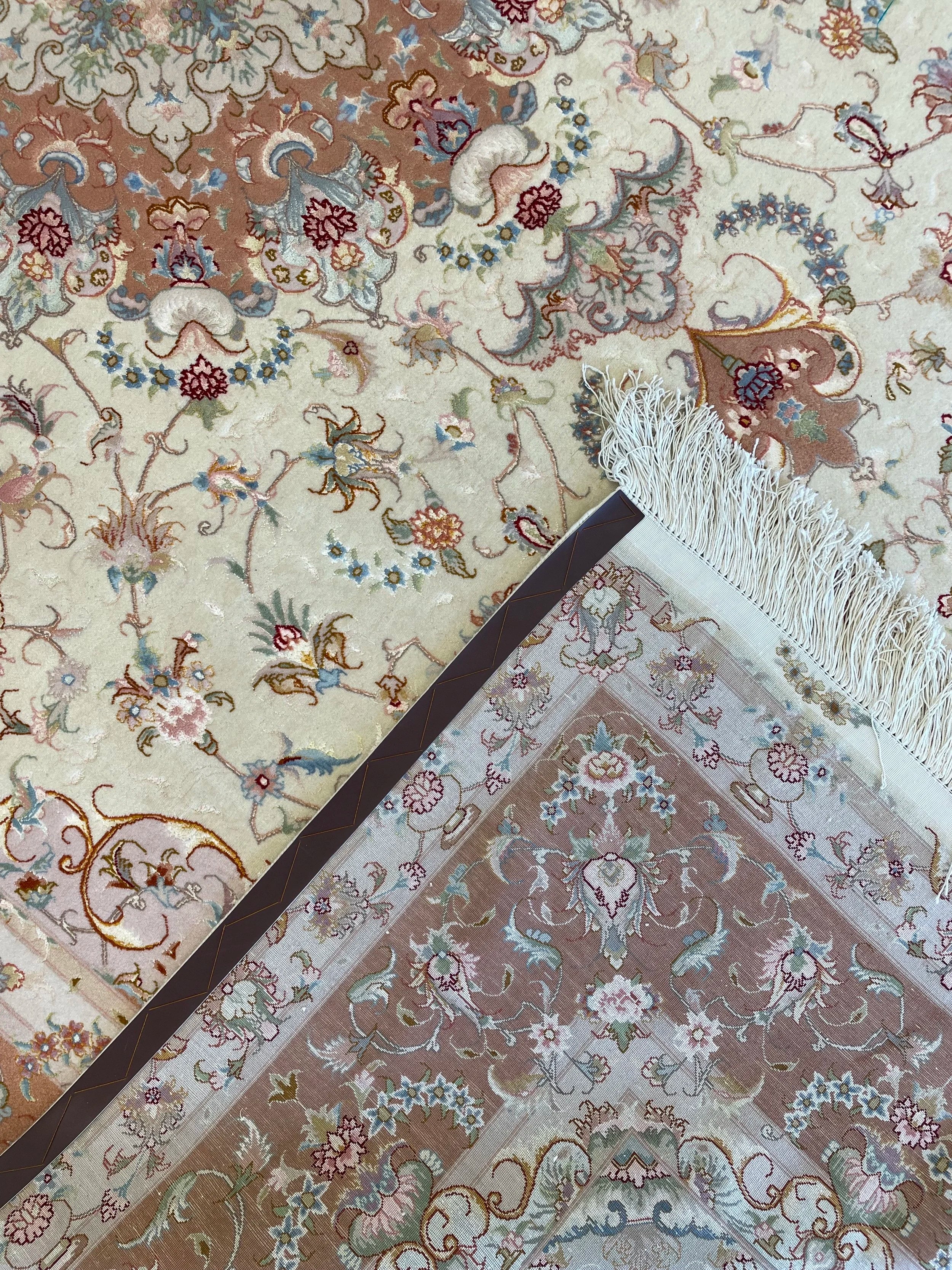 Tabriz Wool & Silk Rug (8'1" x 11'5")