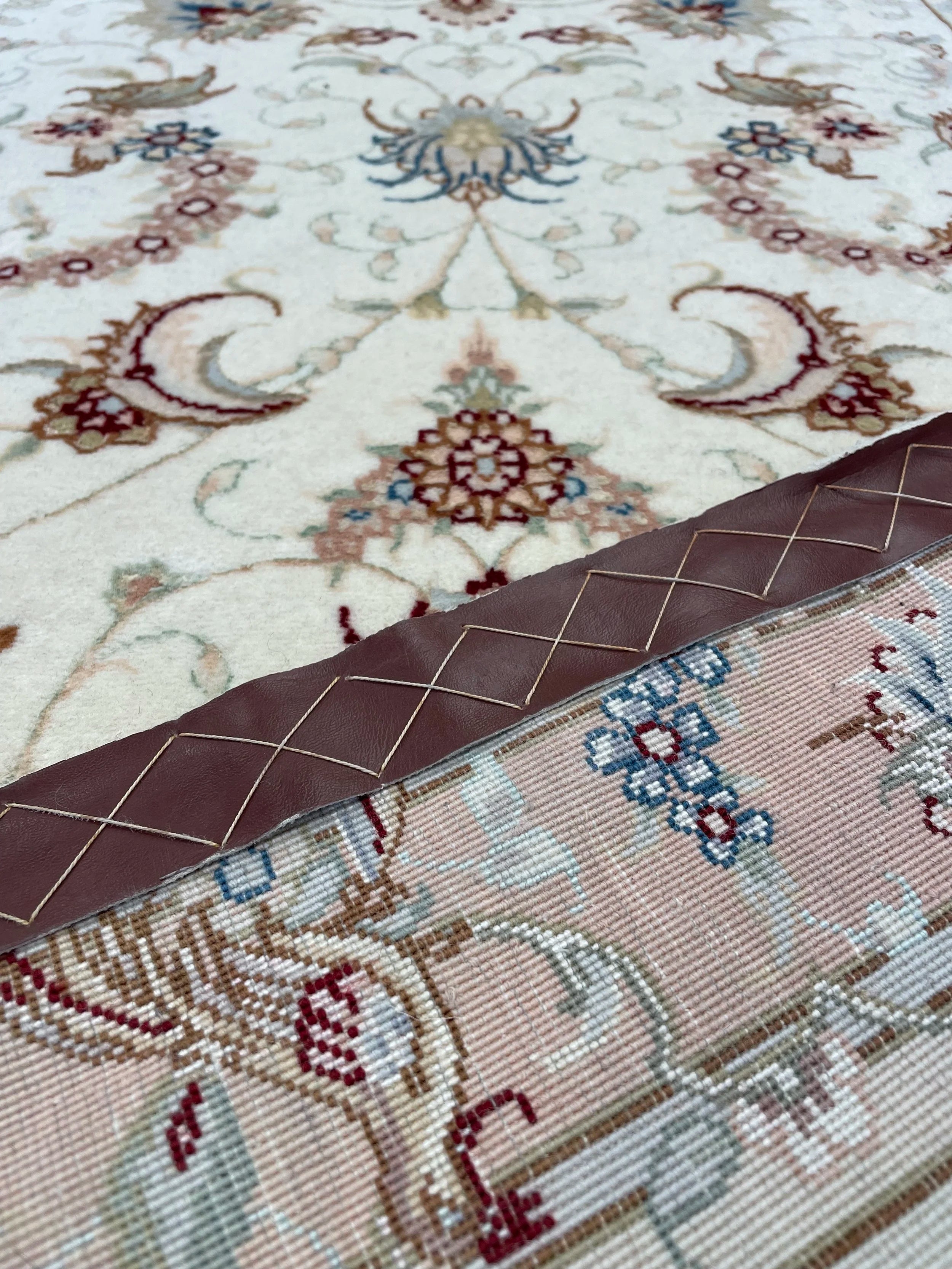 Tabriz Wool and Silk Rug (2'6" x 10'0")