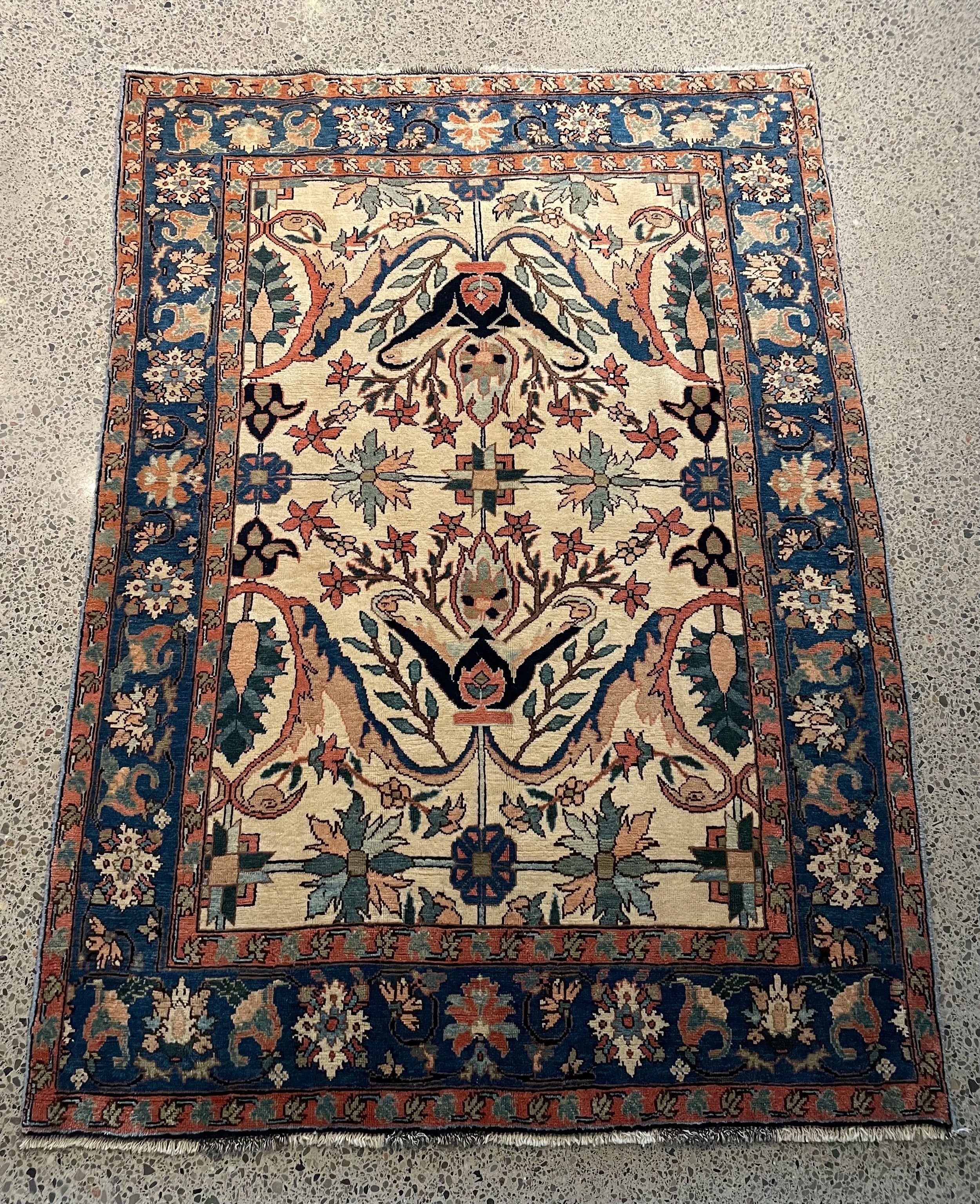 Heriz Semi-Antique Wool Rug (5'5" x 7'5")