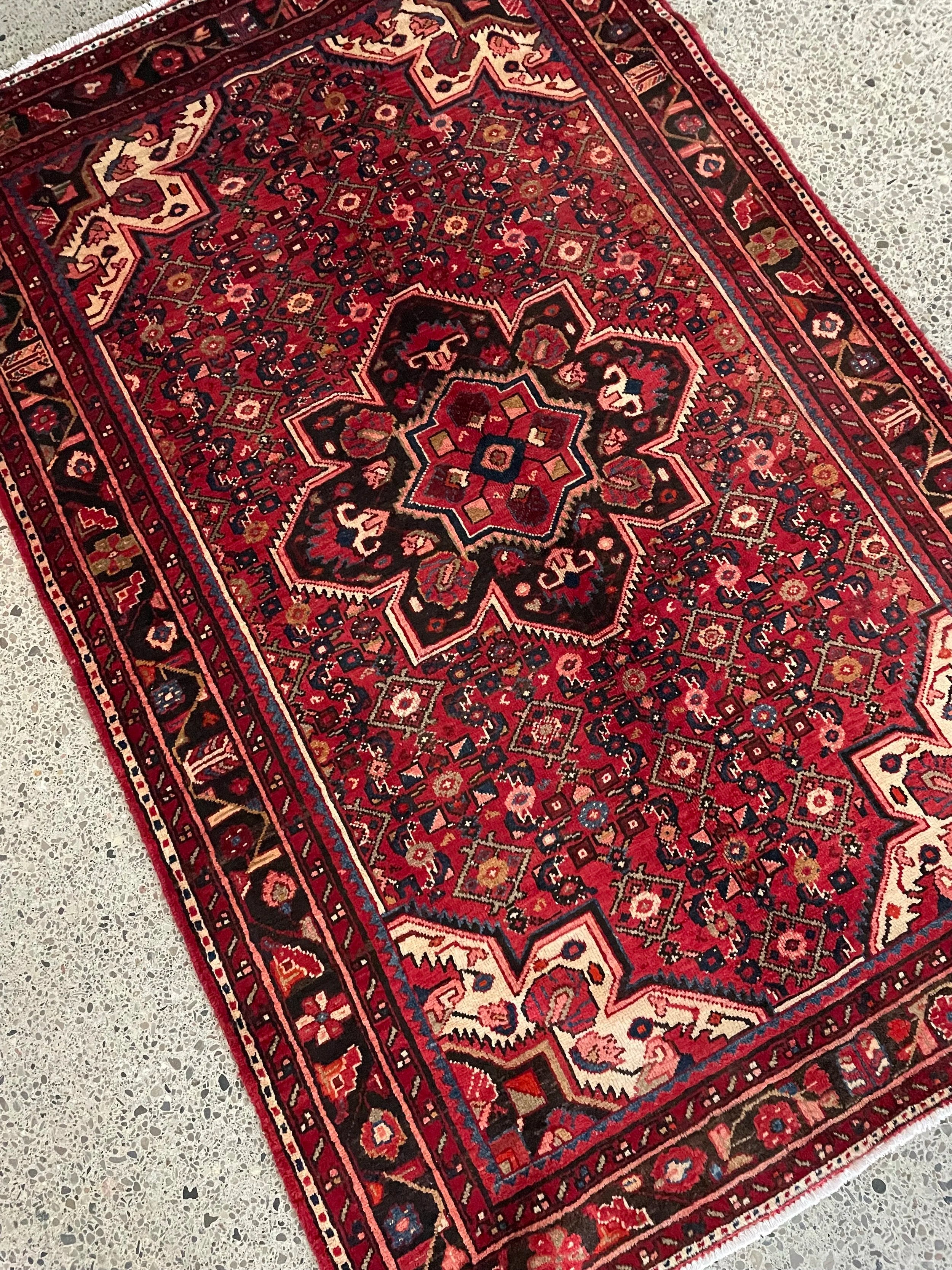 Hosseinabad Wool Rug (4'9" x 7'3")