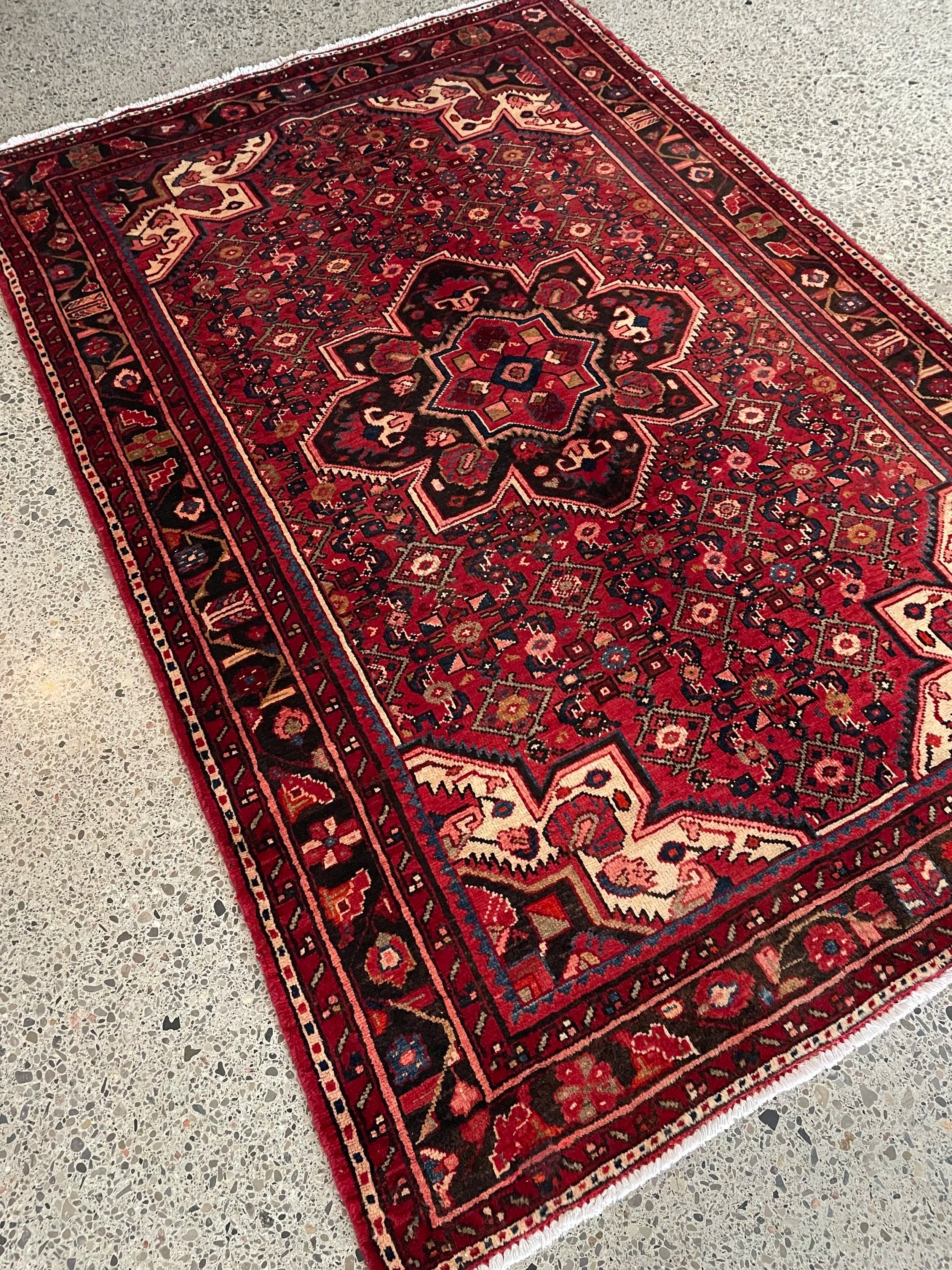 Hosseinabad Wool Rug (4'9" x 7'3")
