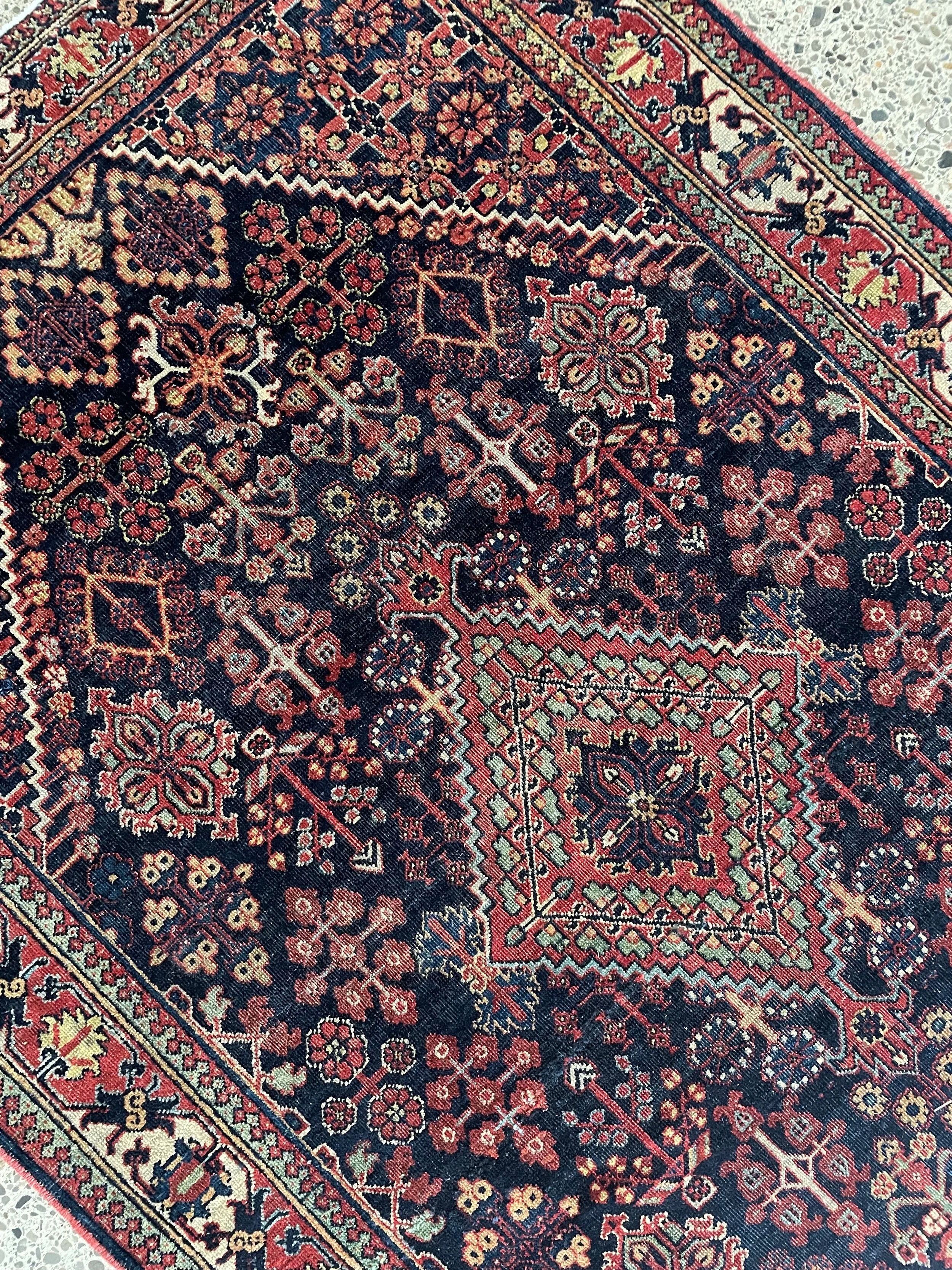 Joshaghan Semi-Antique Wool Rug (4'3" x 6'7")