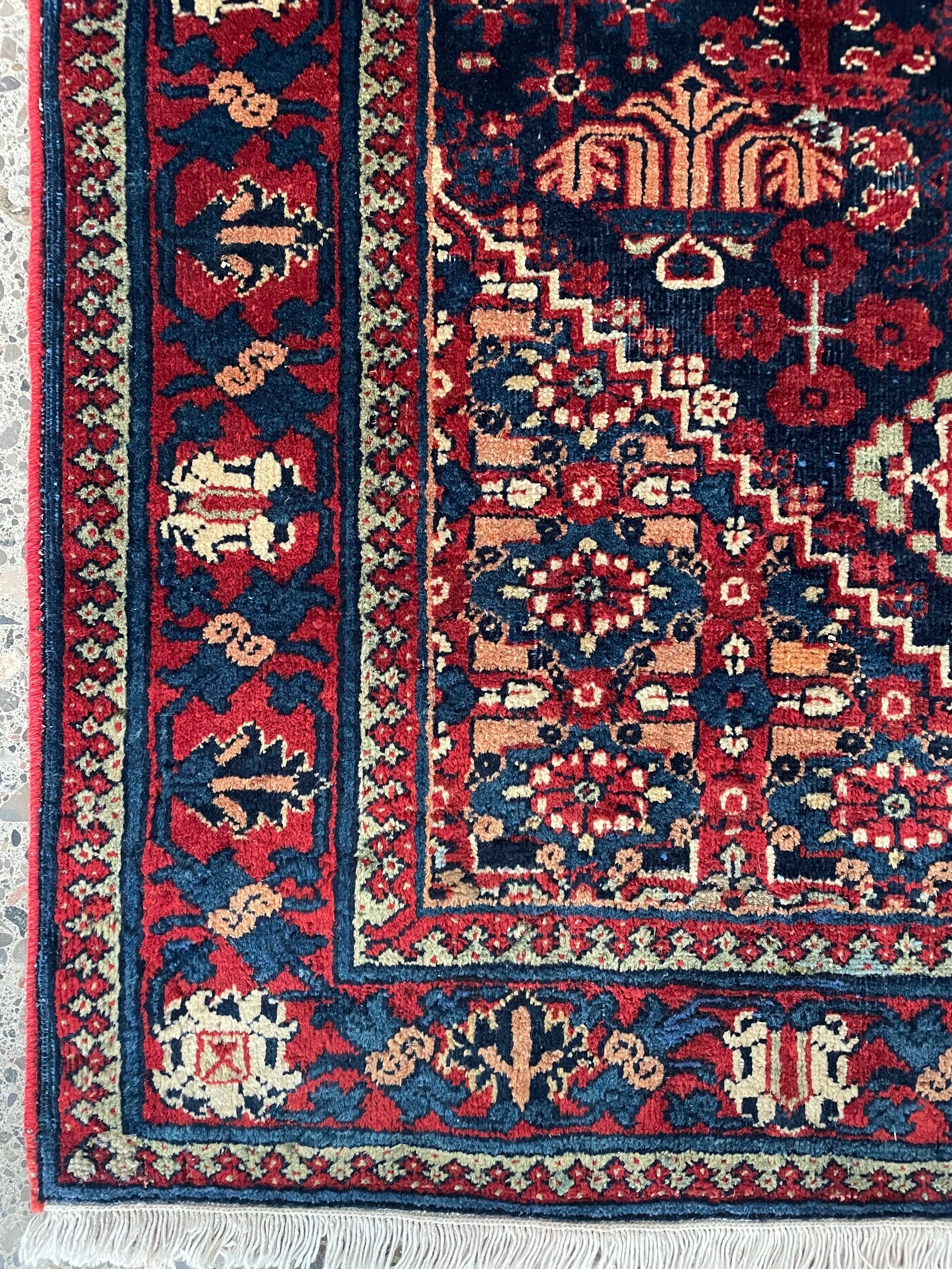 Joshaghan Semi-Antique Wool Rug (4'3" x 6'6")