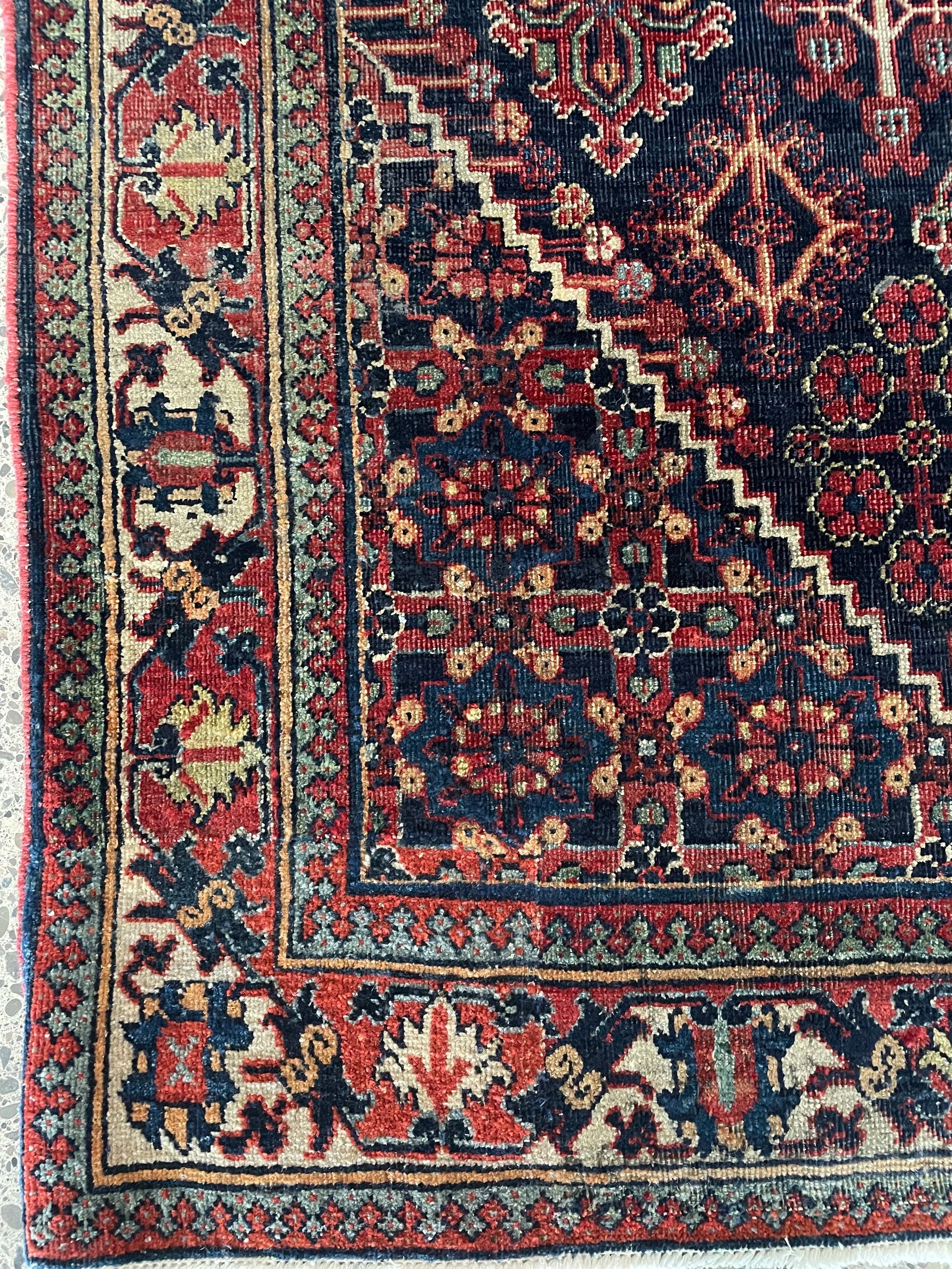 Joshaghan Semi-Antique Wool Rug (4'3" x 6'7")