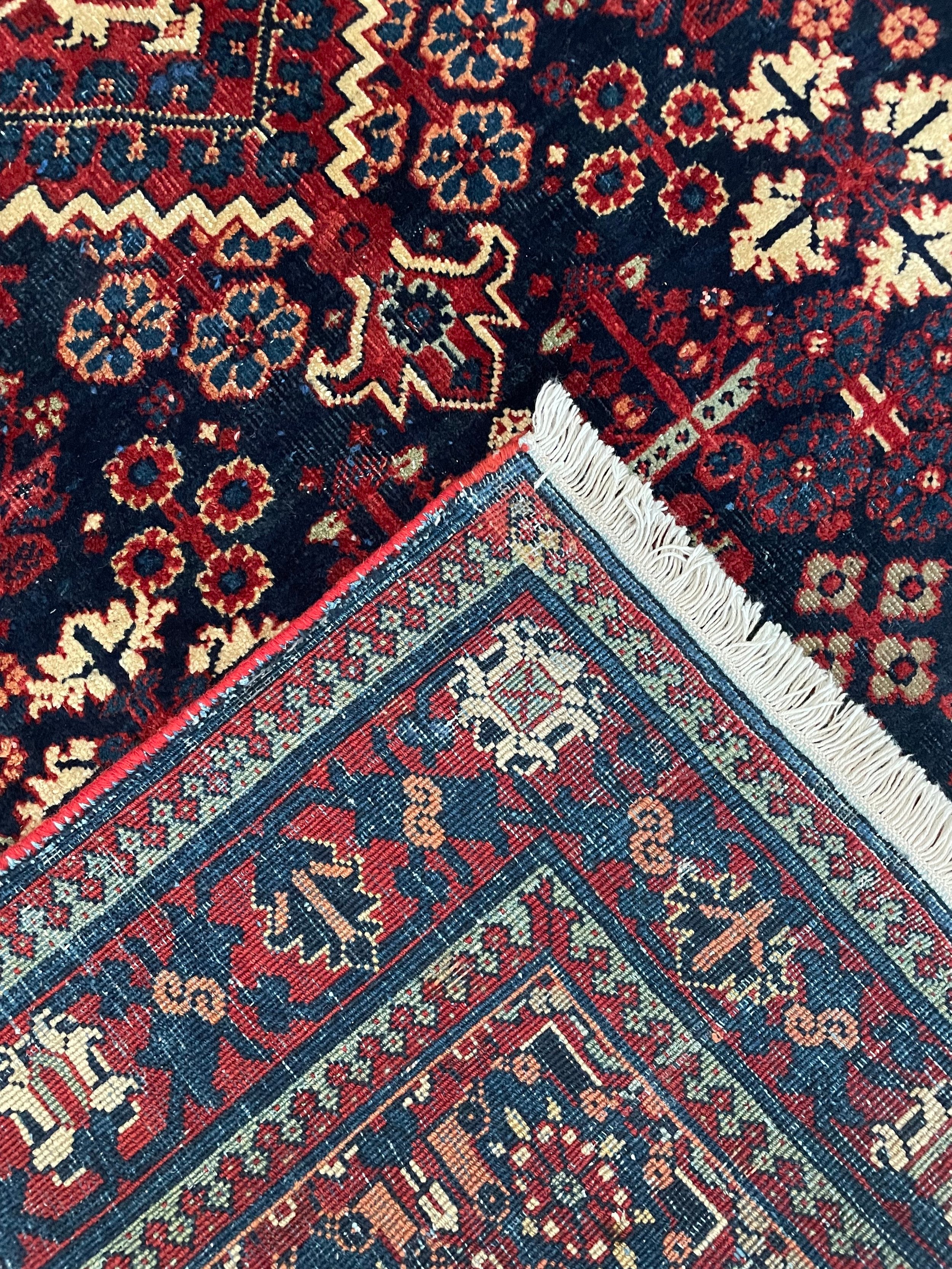 Joshaghan Semi-Antique Wool Rug (4'3" x 6'6")