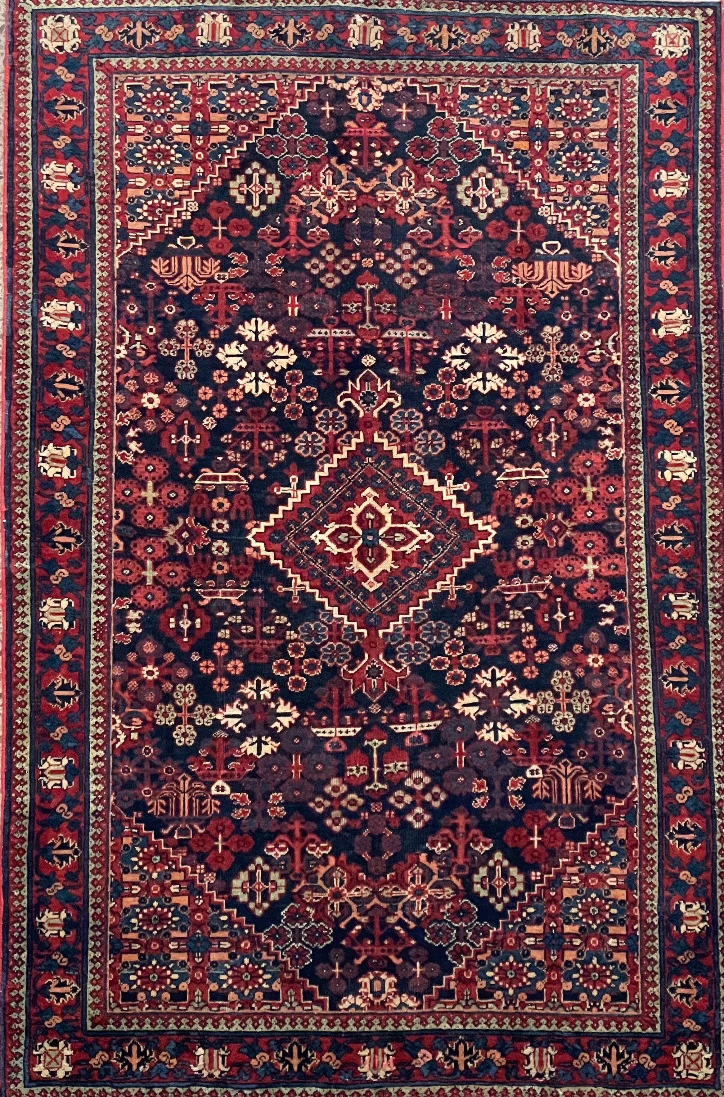 Joshaghan Semi-Antique Wool Rug (4'3" x 6'6")