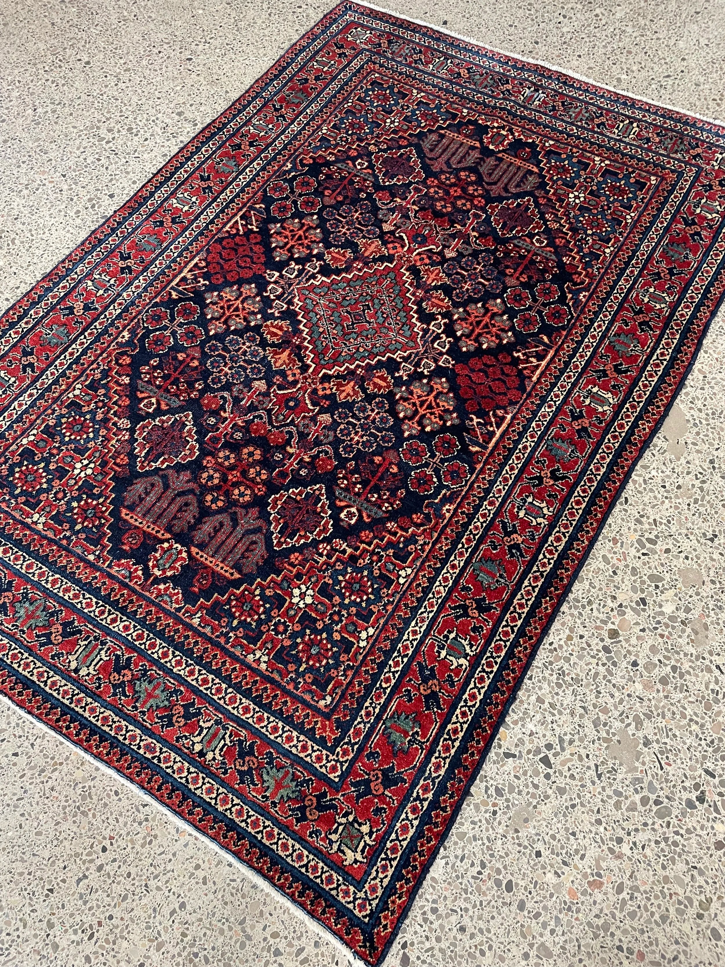 Joshaghan Semi-Antique Wool Rug (4'4" x 6'6")