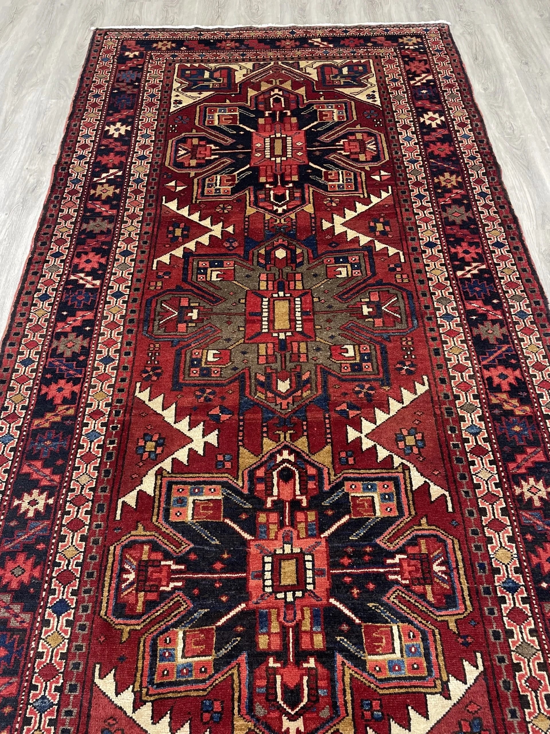 Karajeh Wool Runner Rug (4'9" x 14'2")