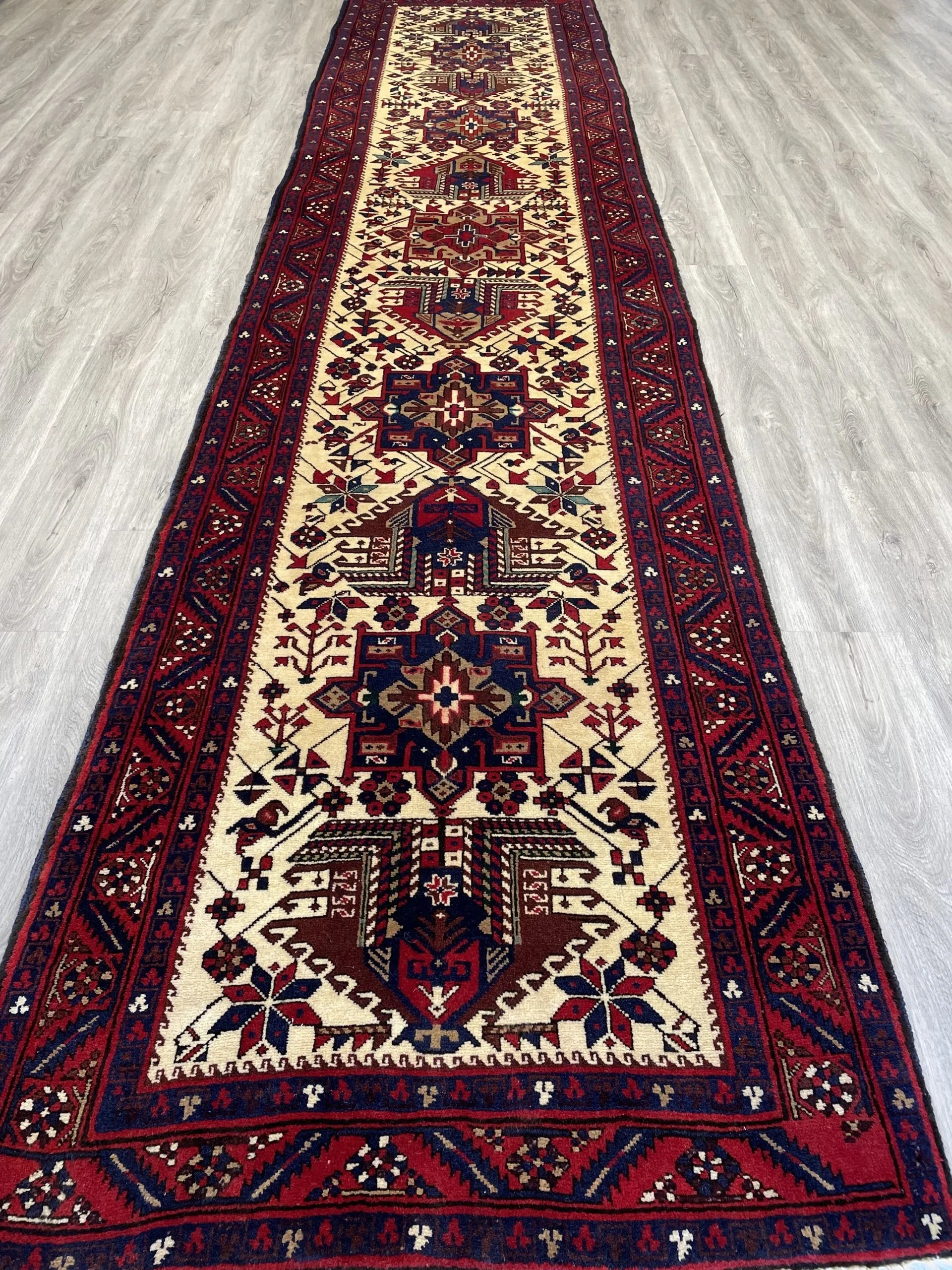 Karajeh Tribal Wool Rug Runner (3'3" x 14'5")