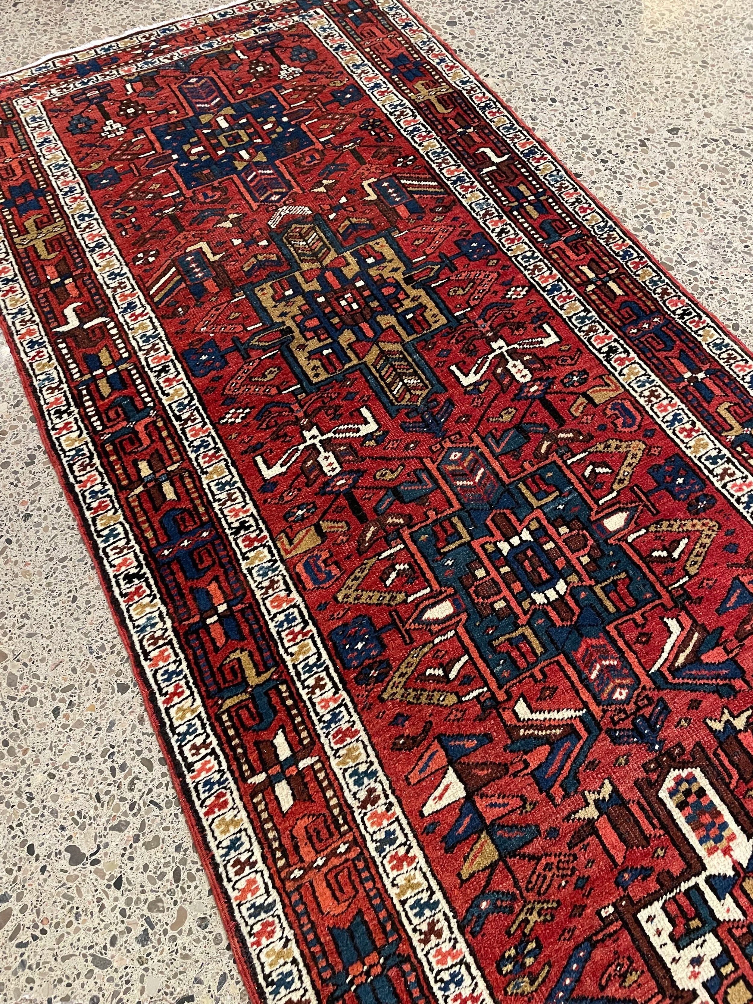 Karajeh Semi-Antique Wool Rug (2'11" x 11'5")
