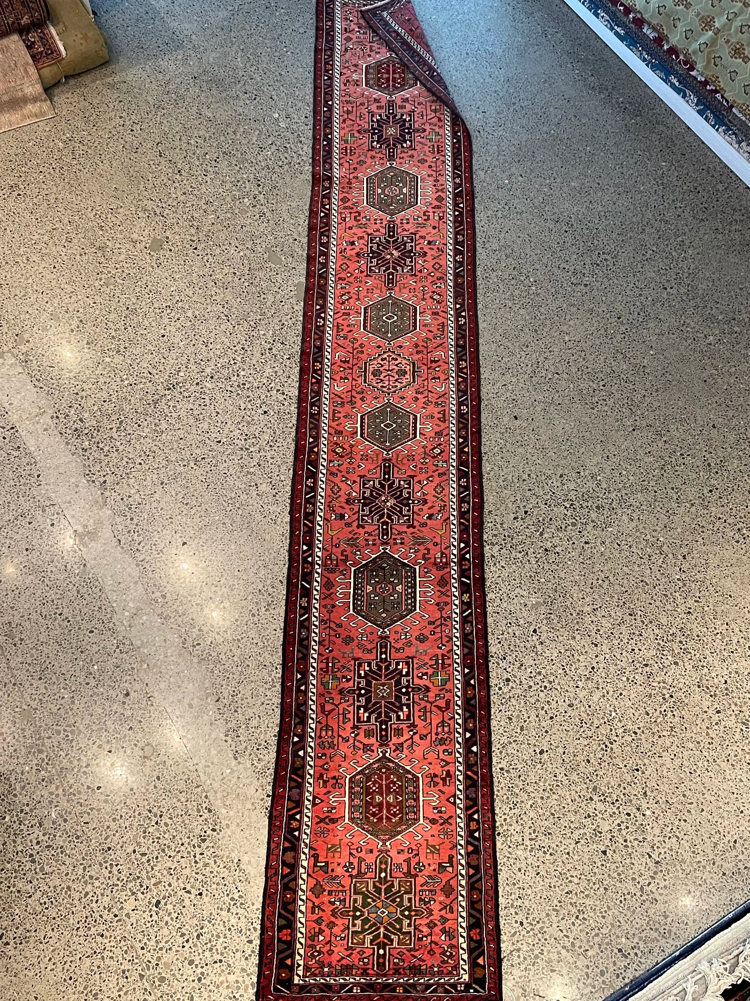 Karajeh Tribal Wool Rug Runner (2'8" x 16'7")