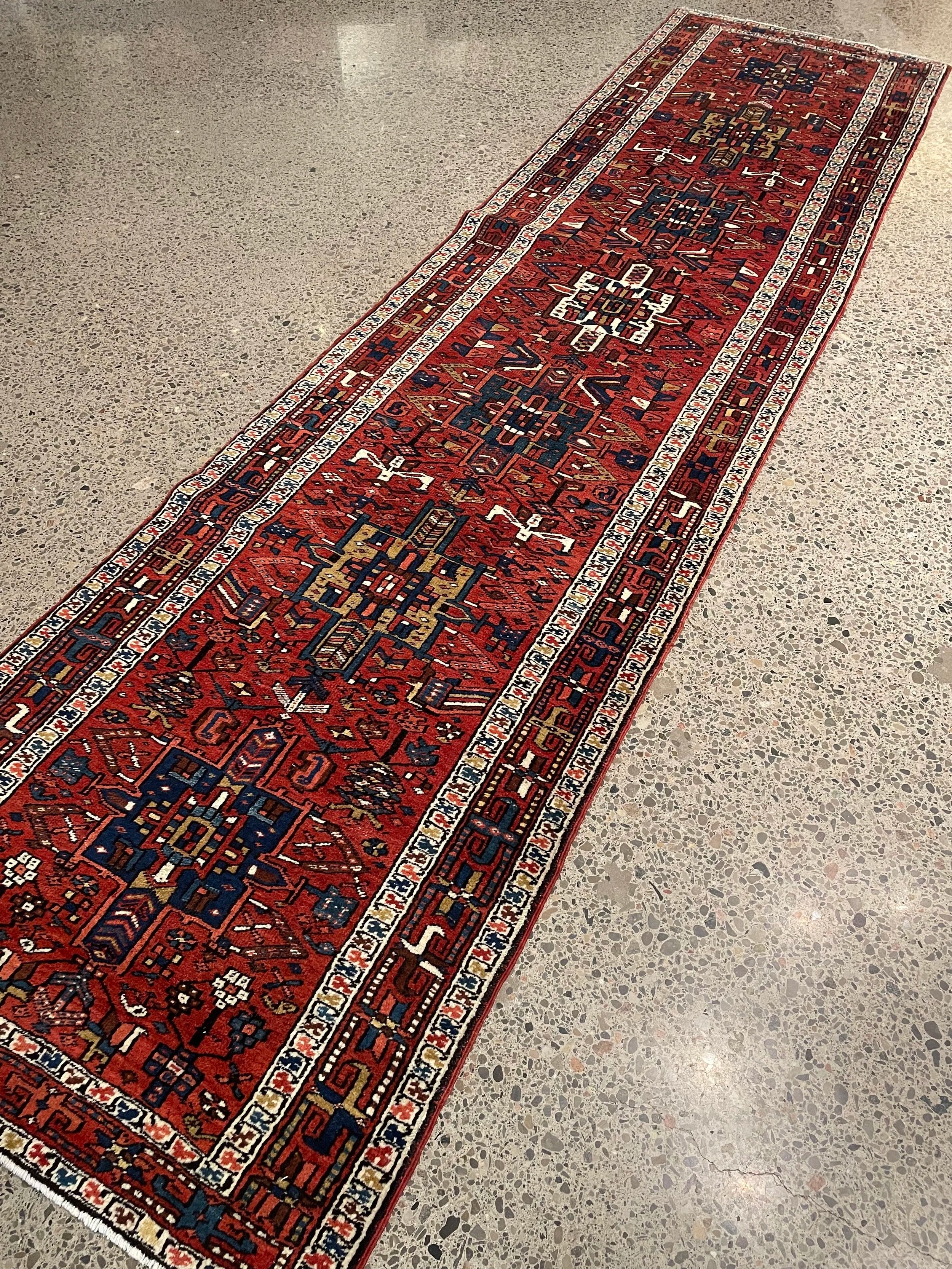 Karajeh Semi-Antique Wool Rug (2'11" x 11'5")