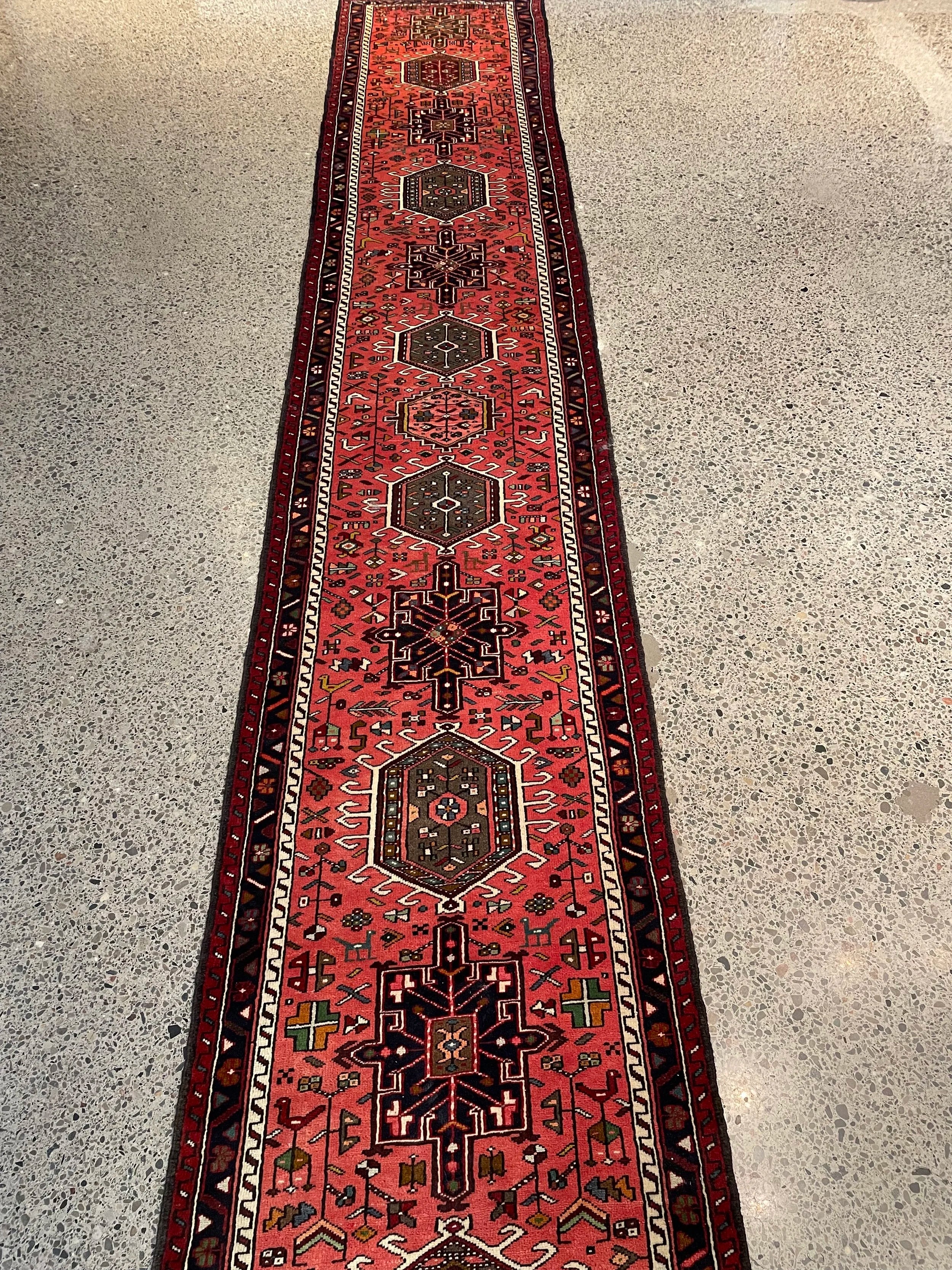 Karajeh Tribal Wool Rug Runner (2'8" x 16'7")