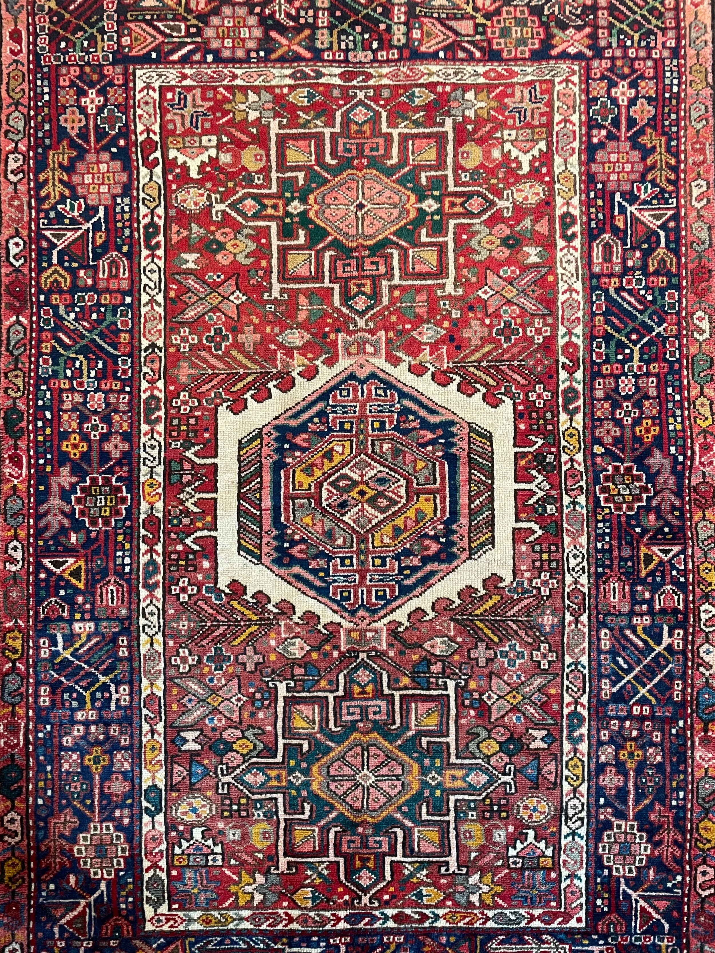 Karajeh Vintage Wool Rug (3'8" x 5'5")
