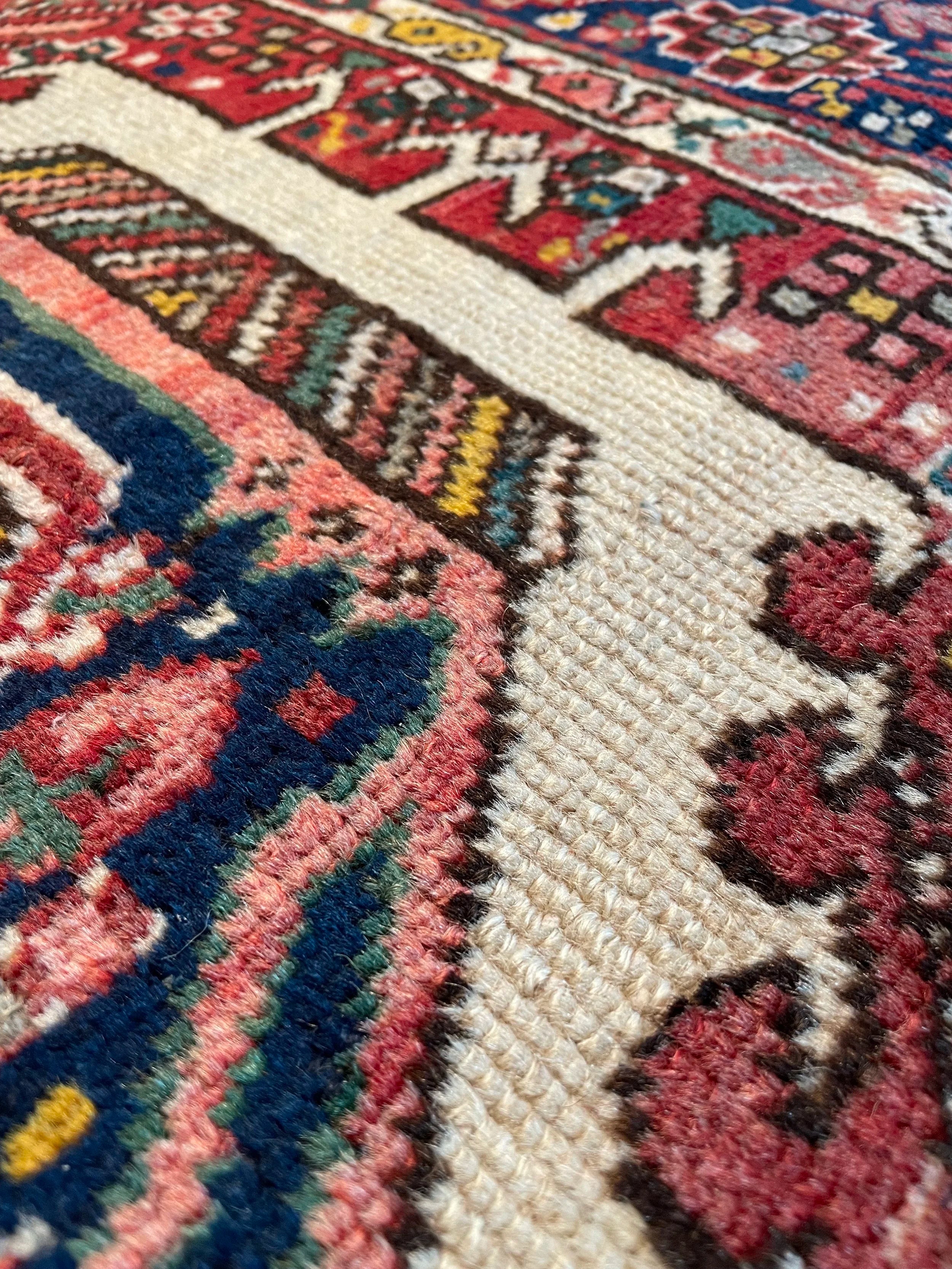 Karajeh Vintage Wool Rug (3'8" x 5'5")