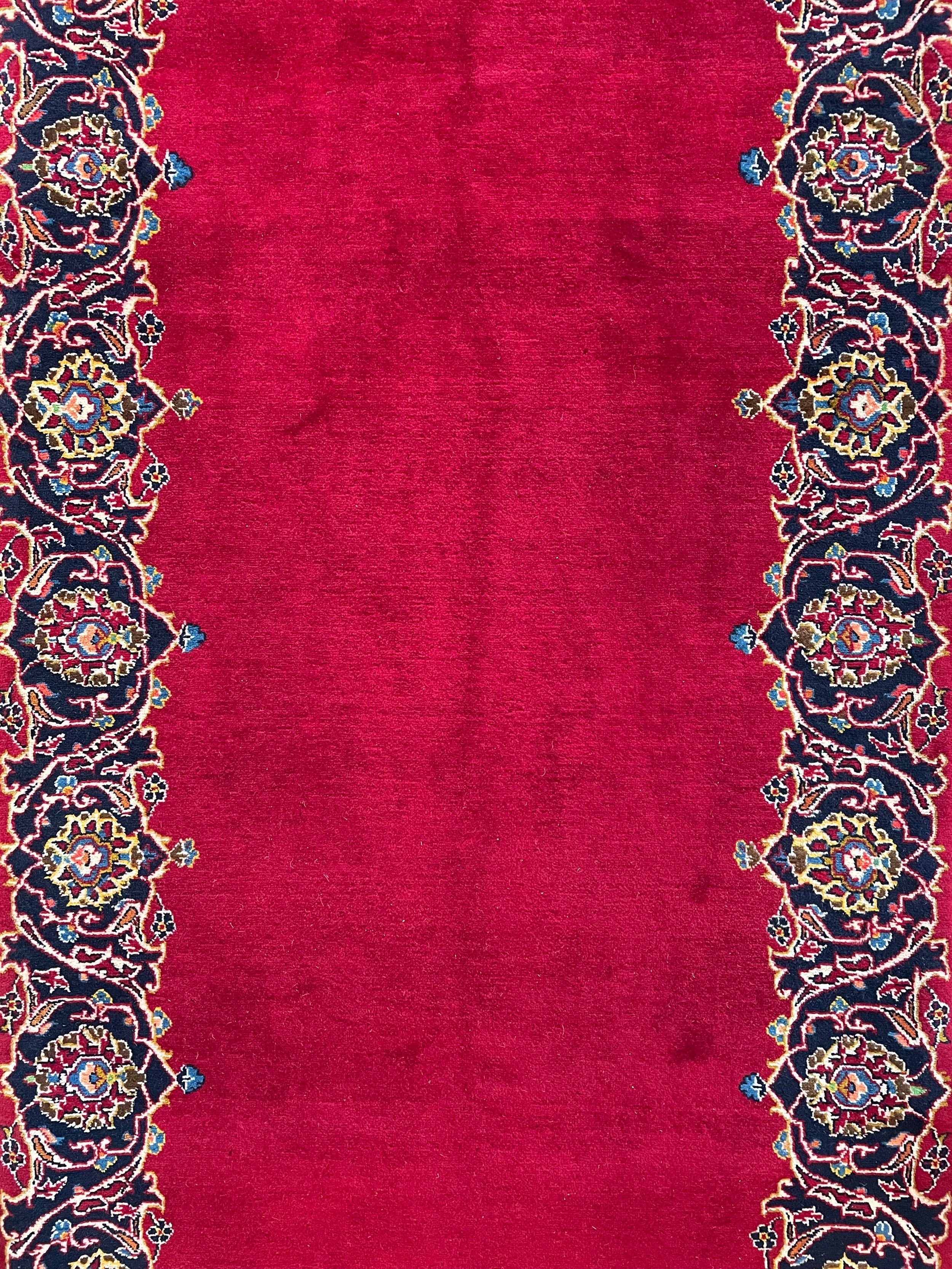 Kashan Wool Rug Runner (3'5" x 16'0)