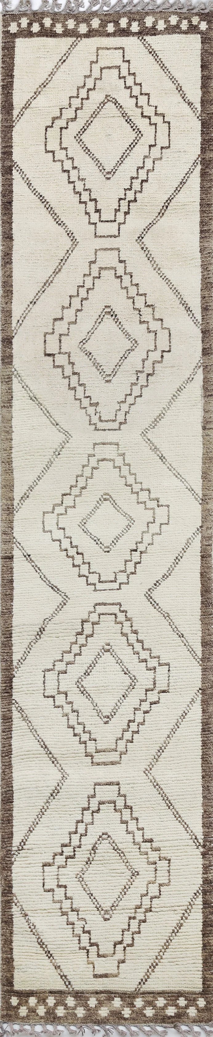 Moroccan-Style Wool Rug Runner (2'7" x 12'0")