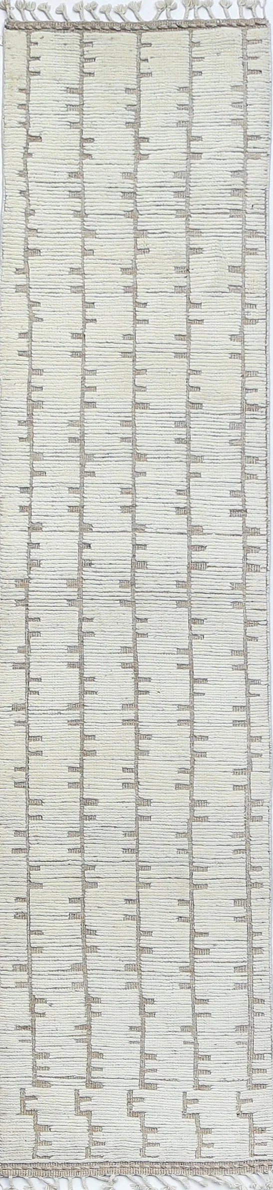Neutral Modern Rug Runner (2'5" x 12'0")