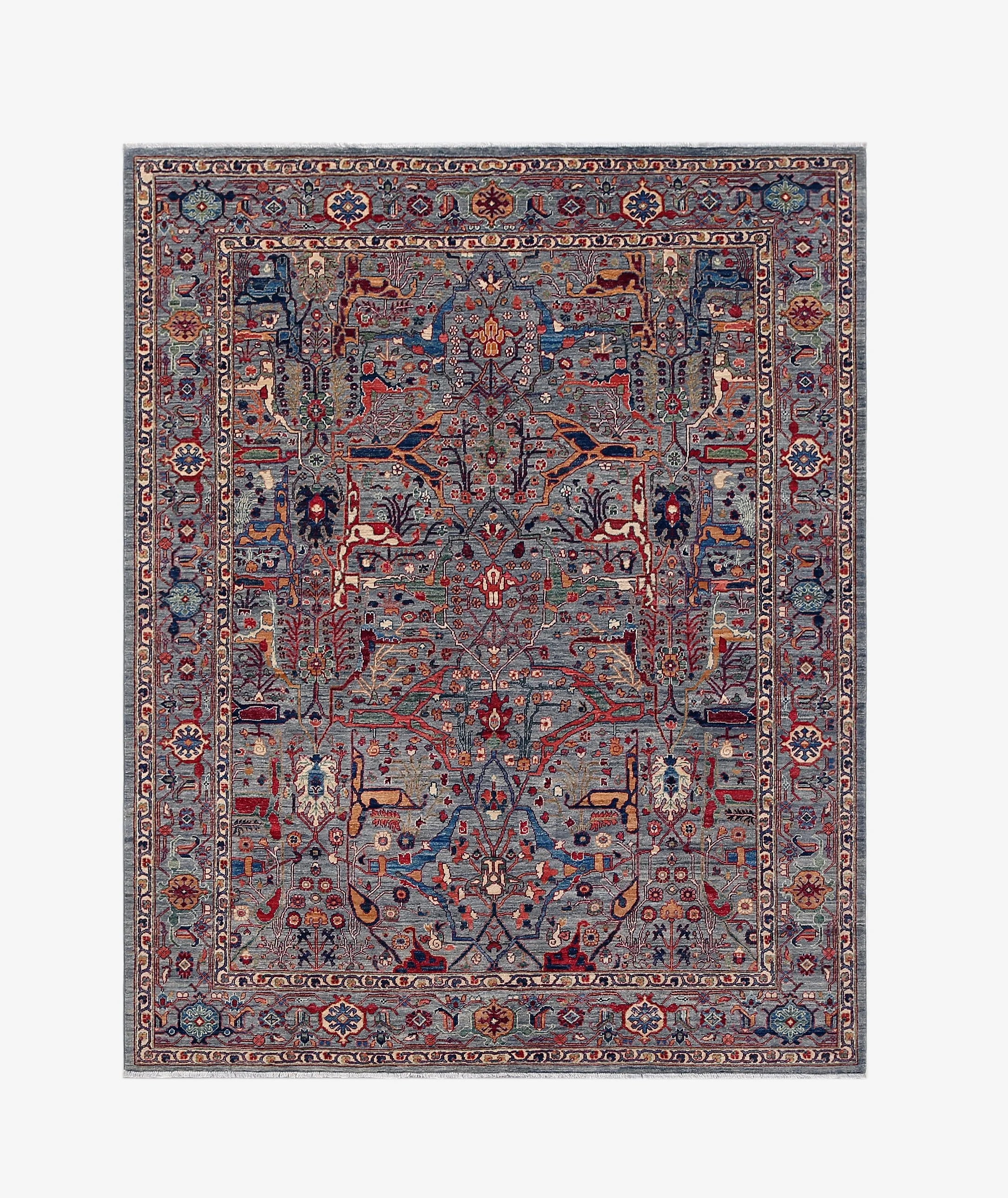 Contemporary Tribal Wool Rug (8'1" x 9'10")
