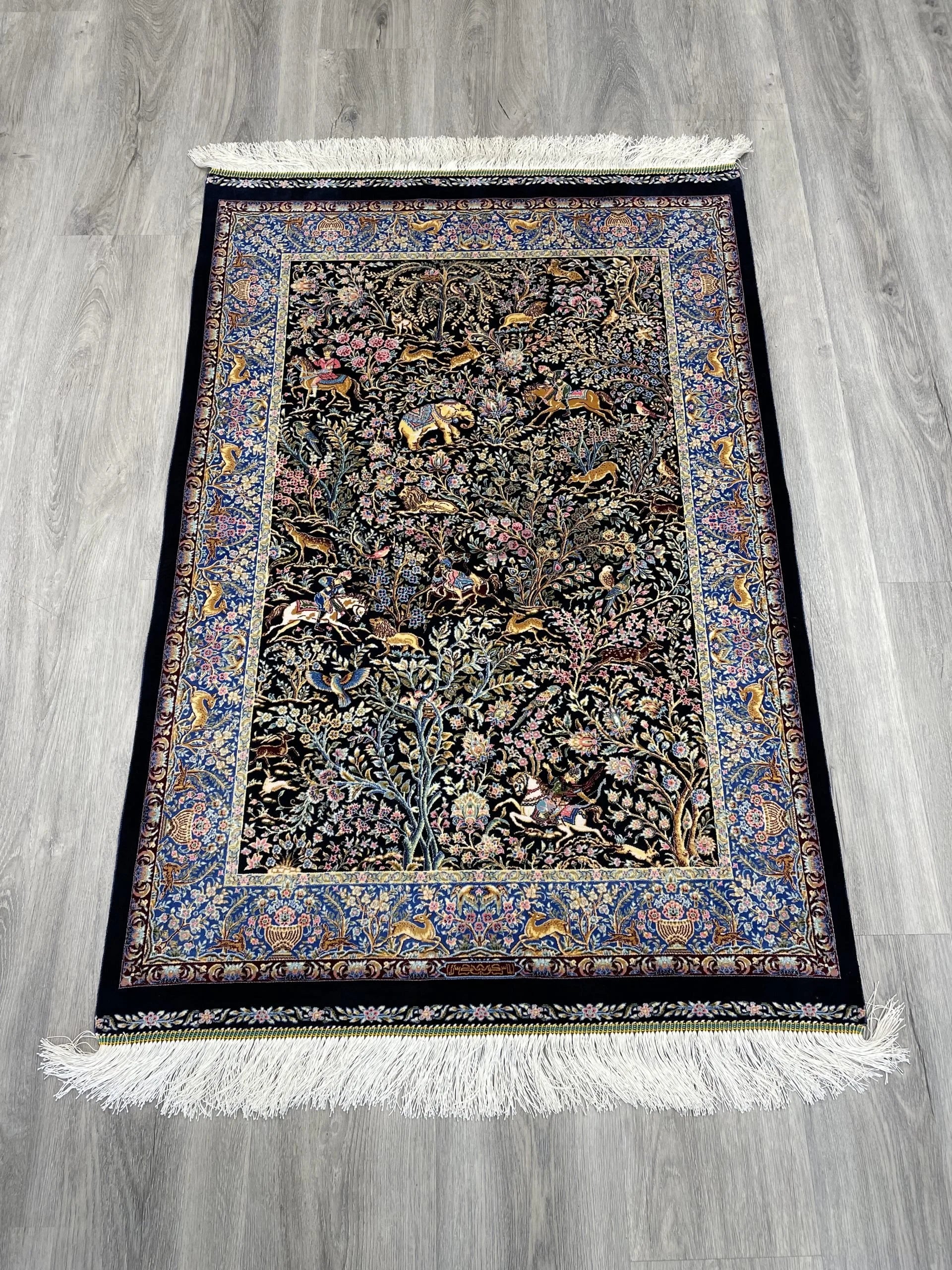Art. Silk Rug (2'7" x 3'9")