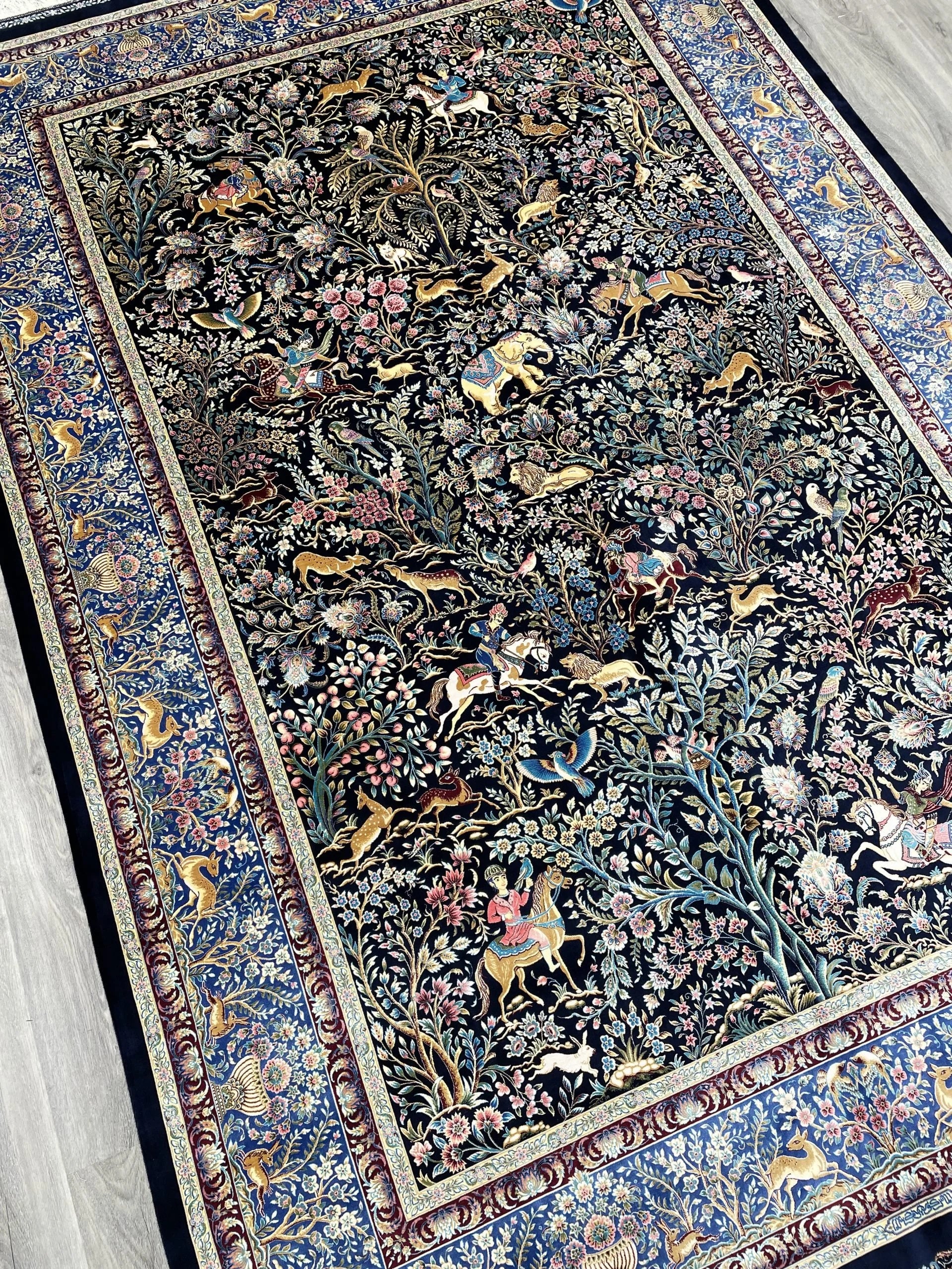 Art. Silk Rug (6'6" x 9'8")