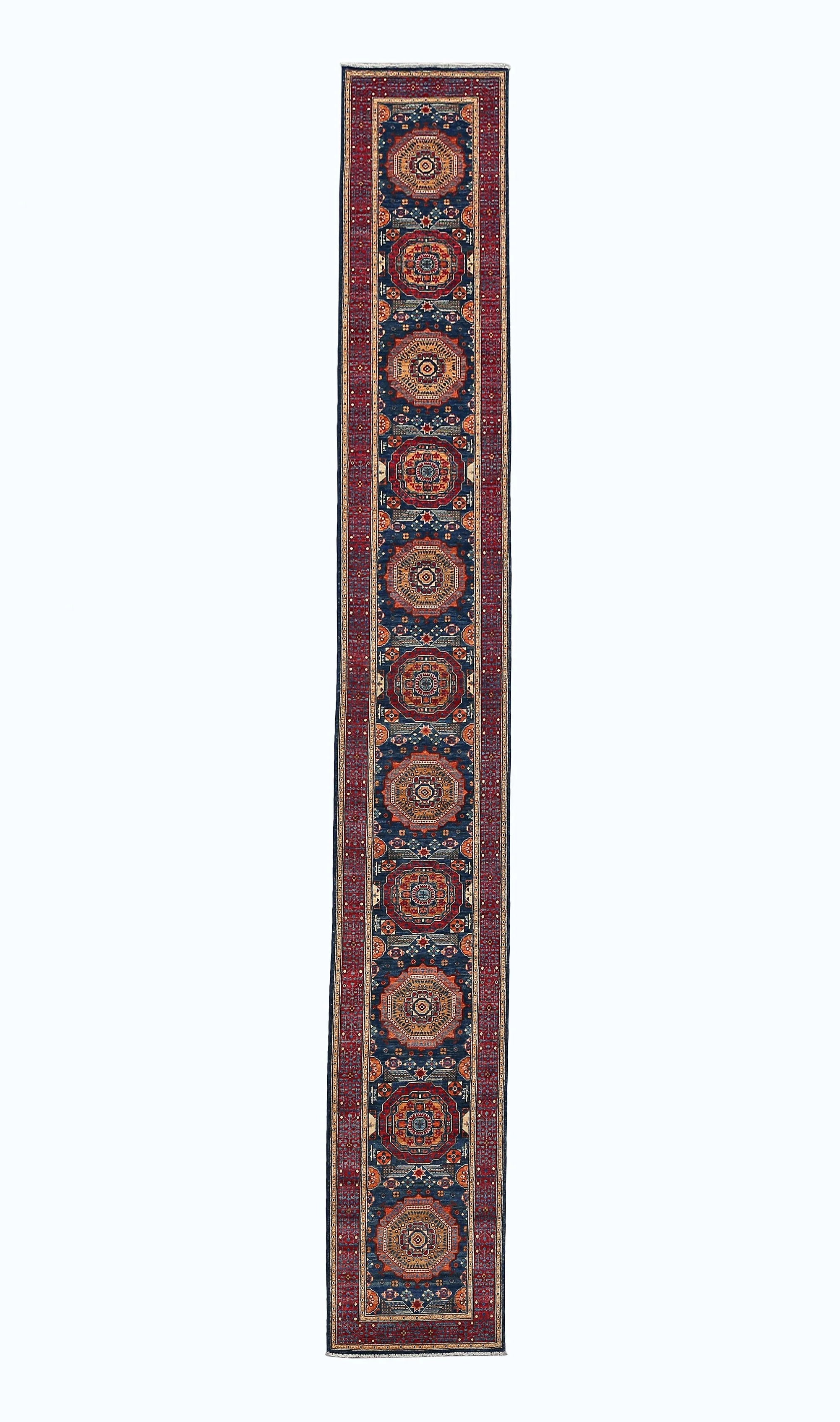 Mamluk Wool Rug Runner (2'9" x 19'6")