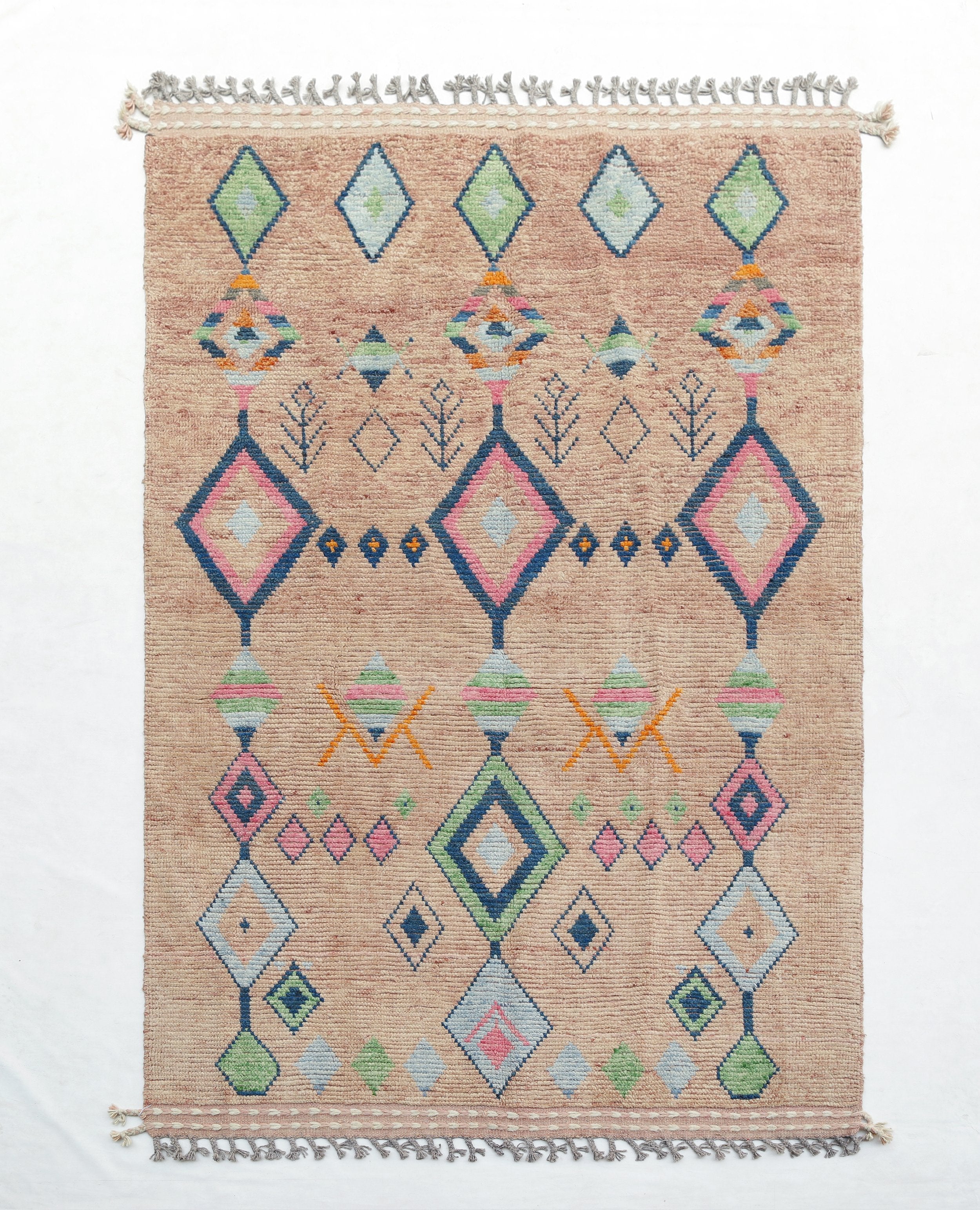 Moroccan-Style Wool Rug (5'2" x 8'3")