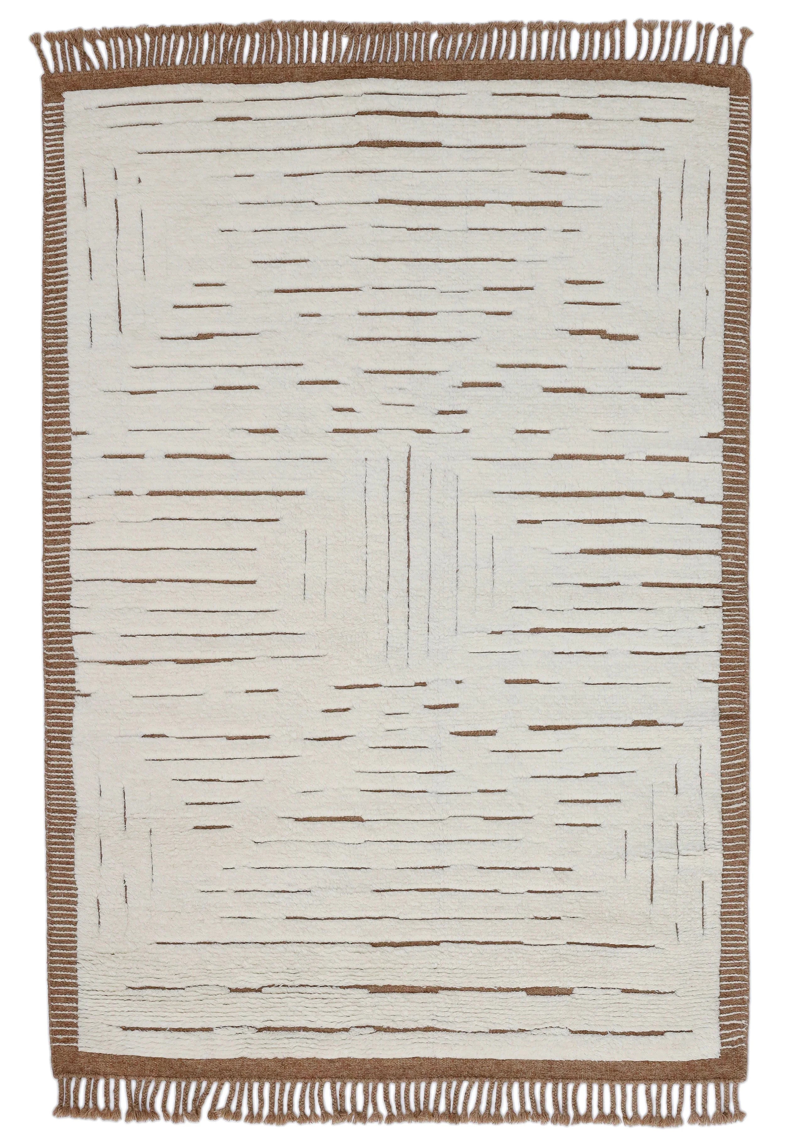 Moroccan-Style Neutral Wool Rug (Made-to-Order)