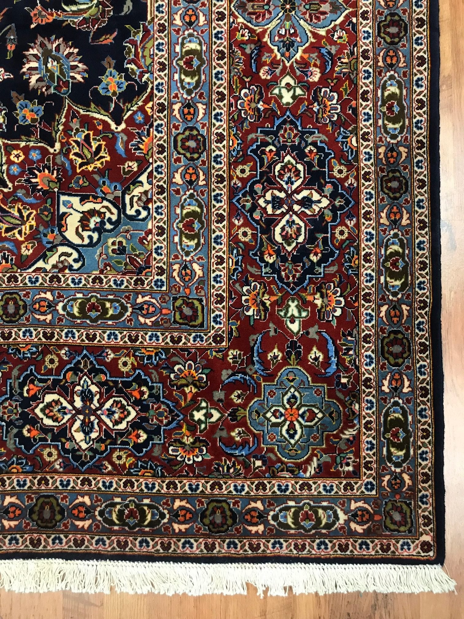 Kashan Kurk Wool Rug (10'1" x 13'9")