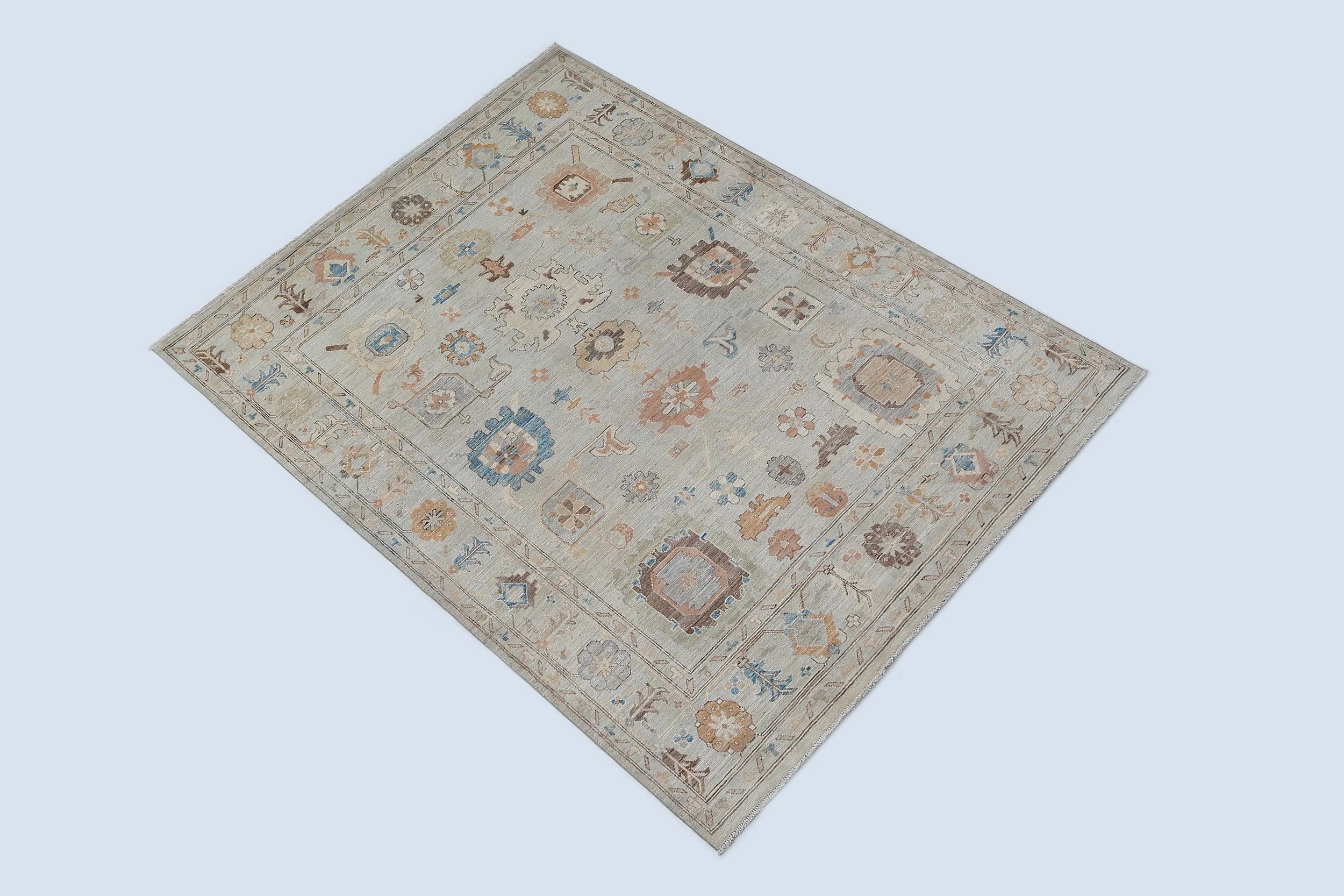 Oushak Wool Rug (8'2" x 9'8")